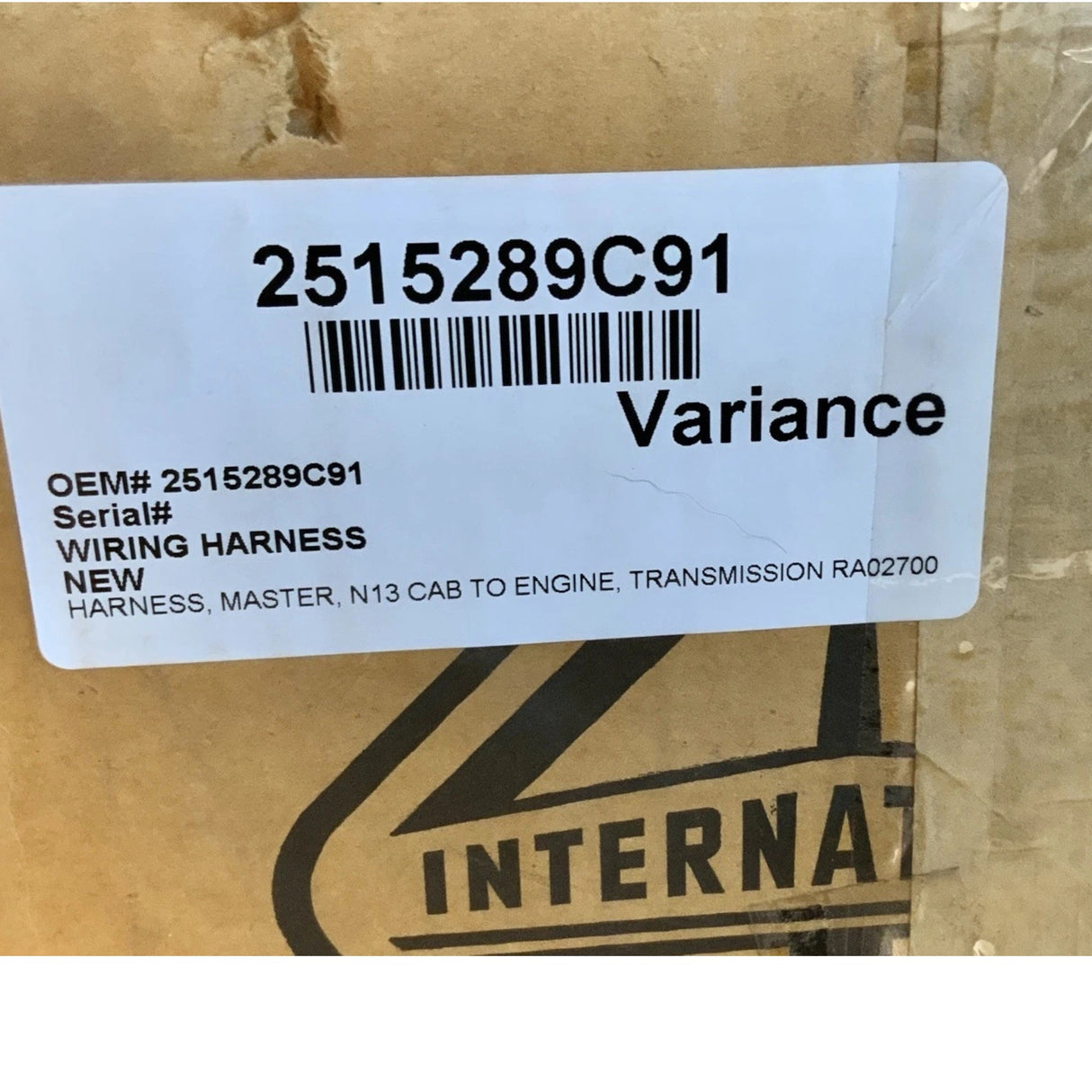 2515289C91 Genuine International Harness