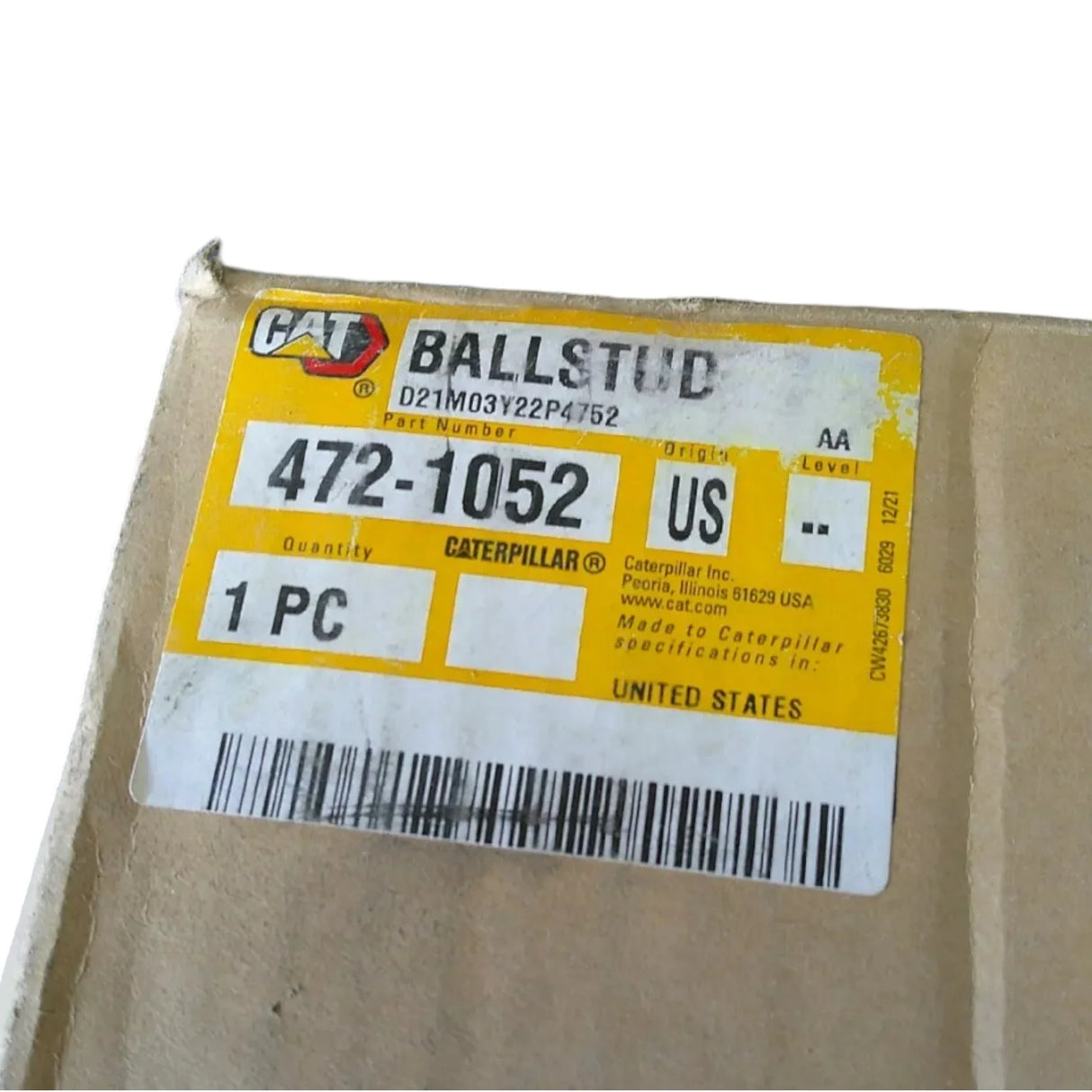 472-1052 CAT Ballstud - Truck To Trailer