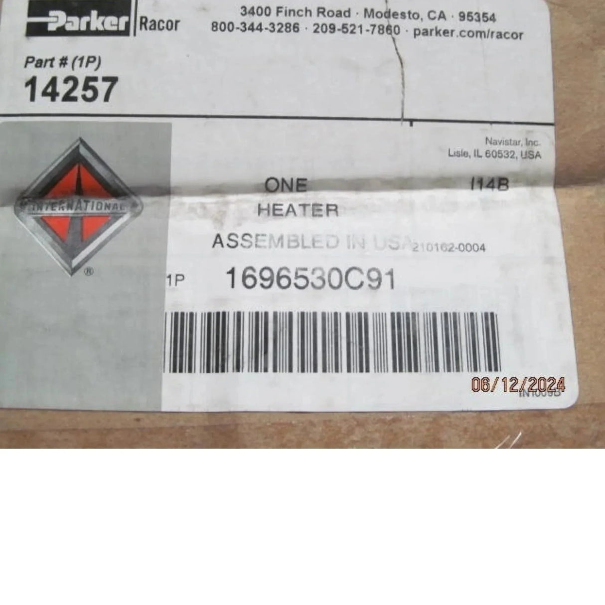 1696530C91 Genuine International Heater Fuel - Truck To Trailer