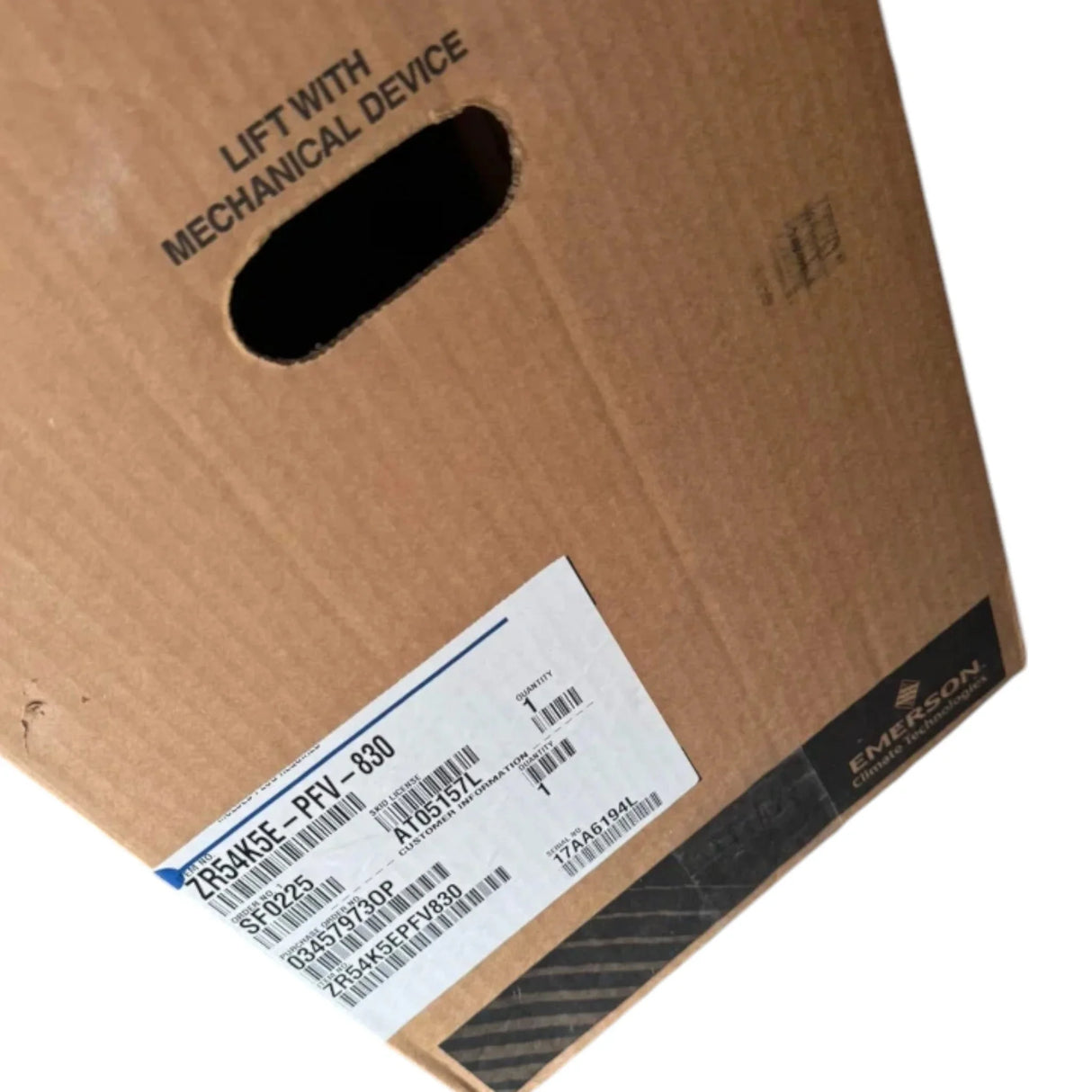 ZR54K5E-PFV-830 Genuine Copeland Scroll Compressor - Truck To Trailer