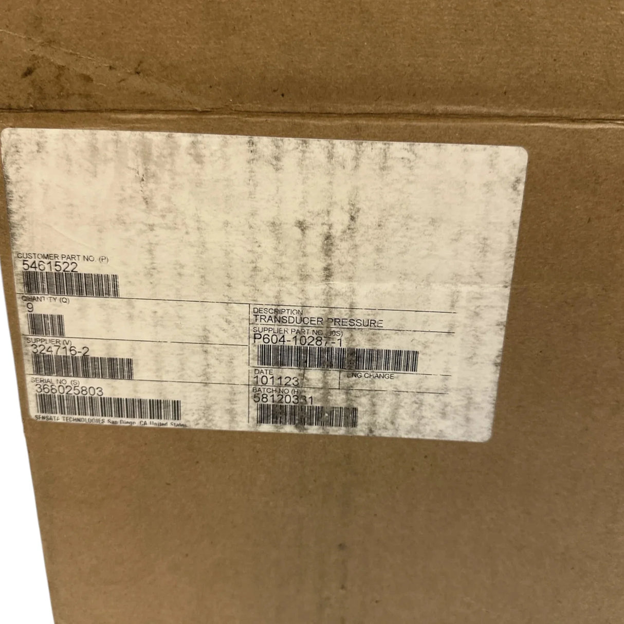 5461522 Genuine Cummins Blowby Flow Sensor - Truck To Trailer