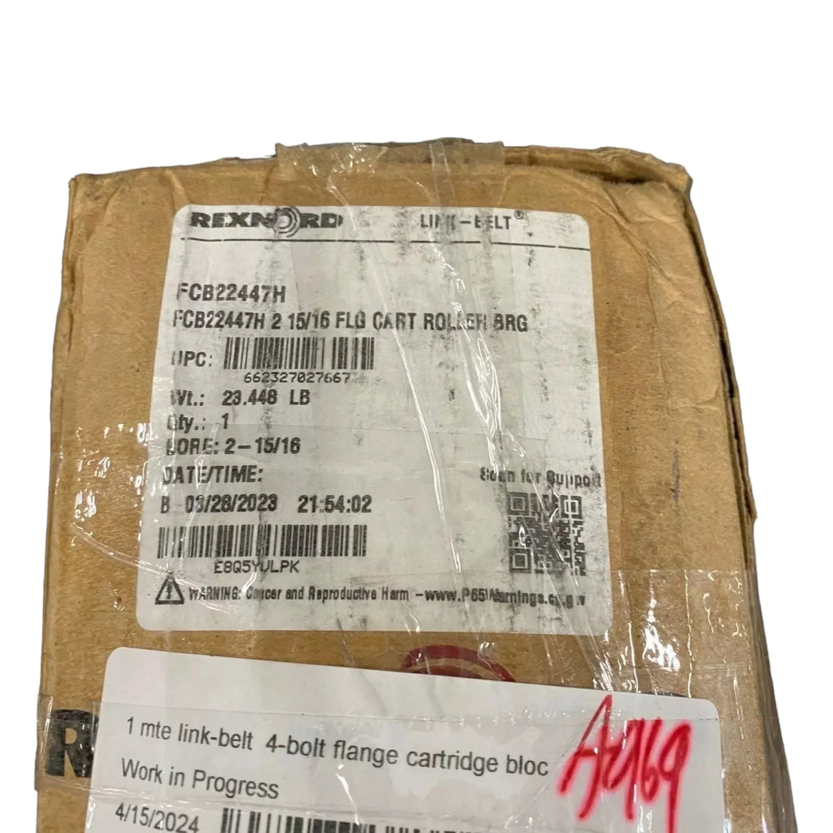 FCB22447H Rexnord Spherical Roller Bearing - Truck To Trailer