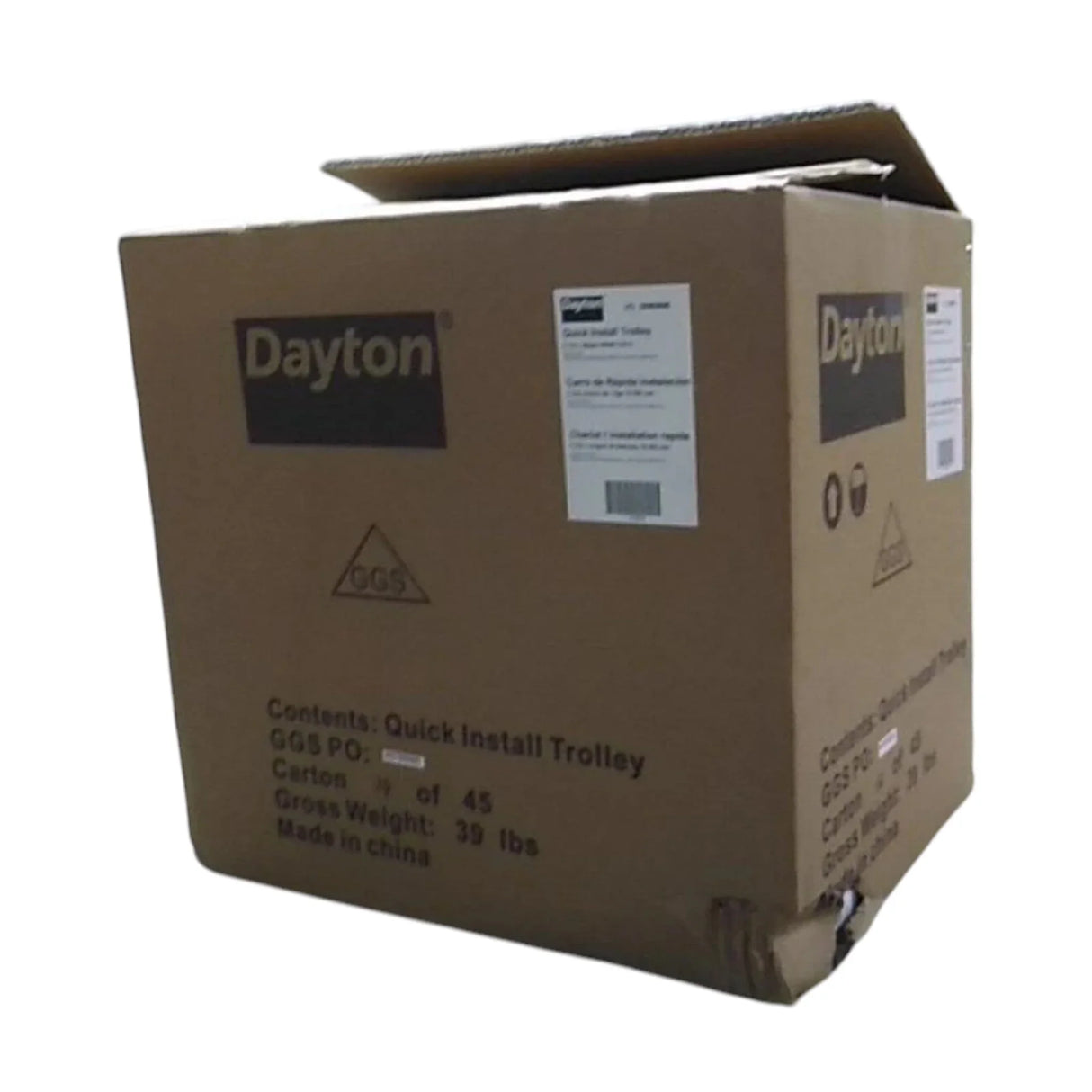 25K806 Dayton Load Cap Quick-Install Trolley 3 to 8 In Beam Flange W 4,000 Lb - Truck To Trailer