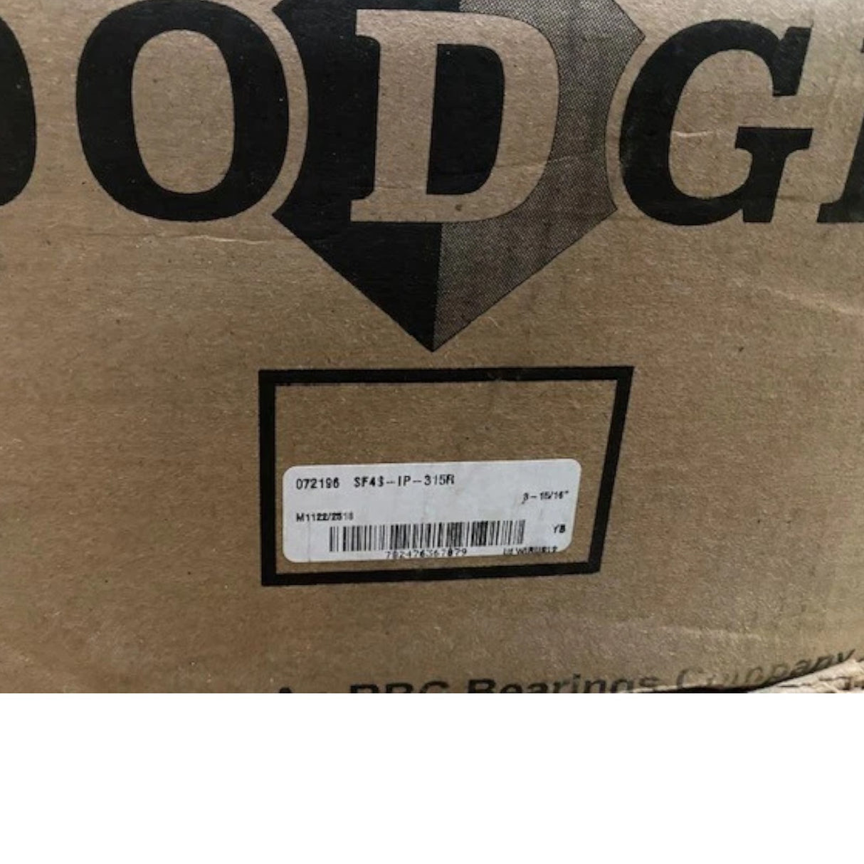 072196 Genuine Dodge Four-Bolt Square Roller Bearing Unit