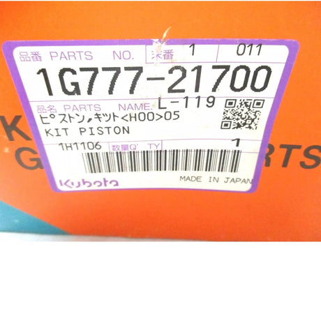 1G777-21700 Kubota Piston Kit V3700-DI, M7040, M6040 - Truck To Trailer