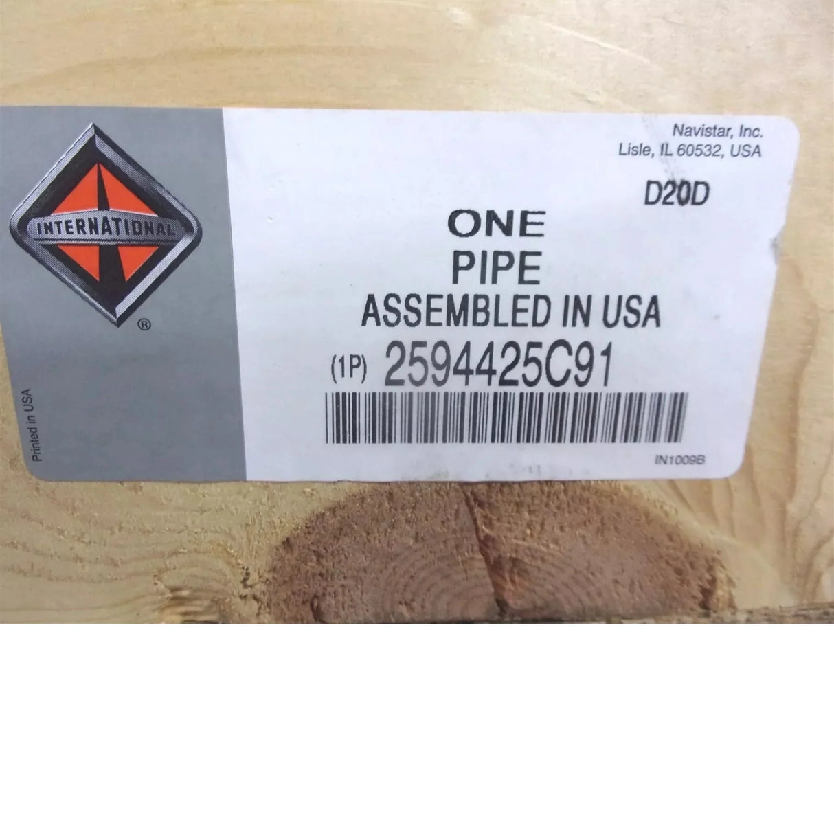 2594425C91 International Pipe Exhaust Outlet Filter - Truck To Trailer