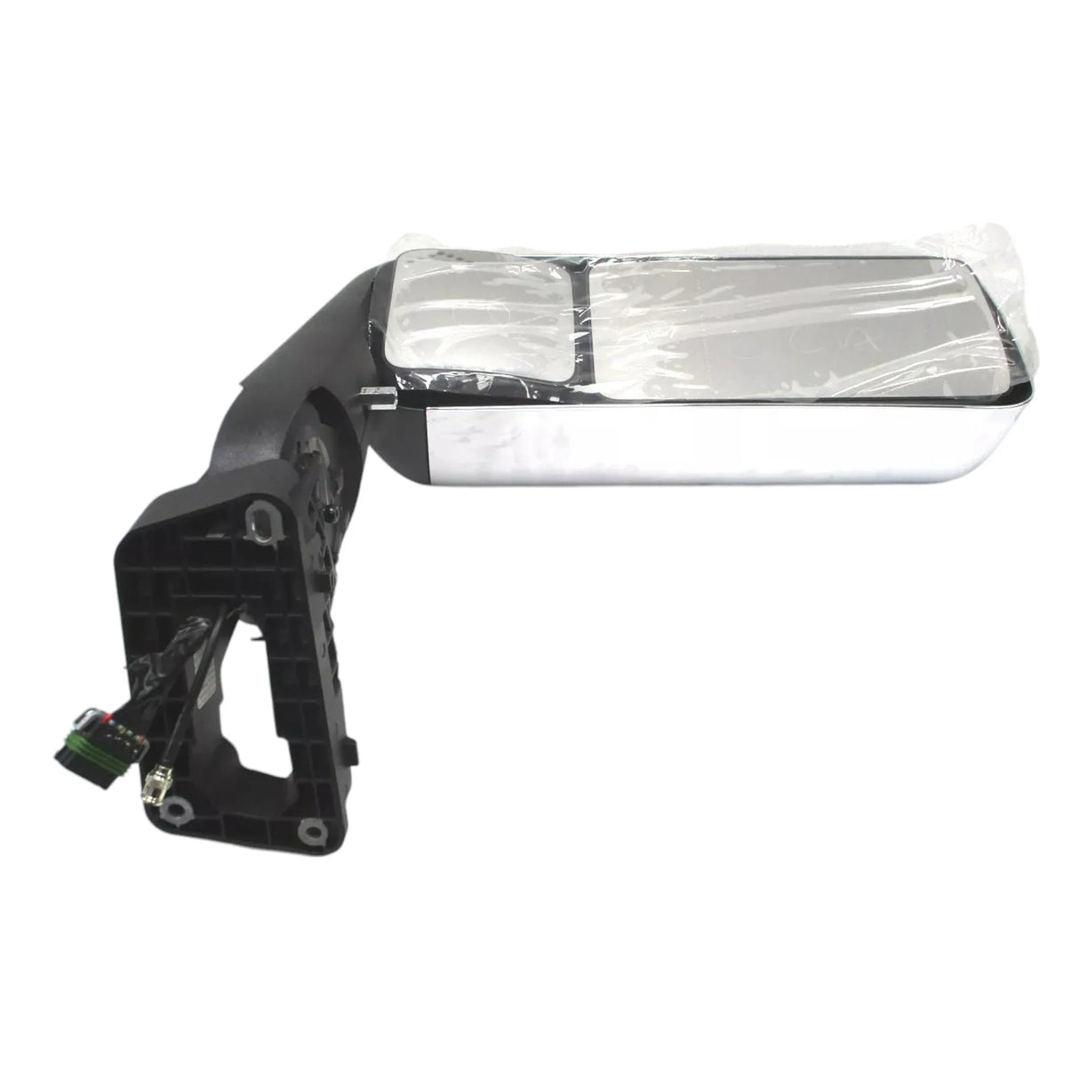 3766424C96 International LH Crome Rear View Mirror TS CB RMT AAT - Truck To Trailer