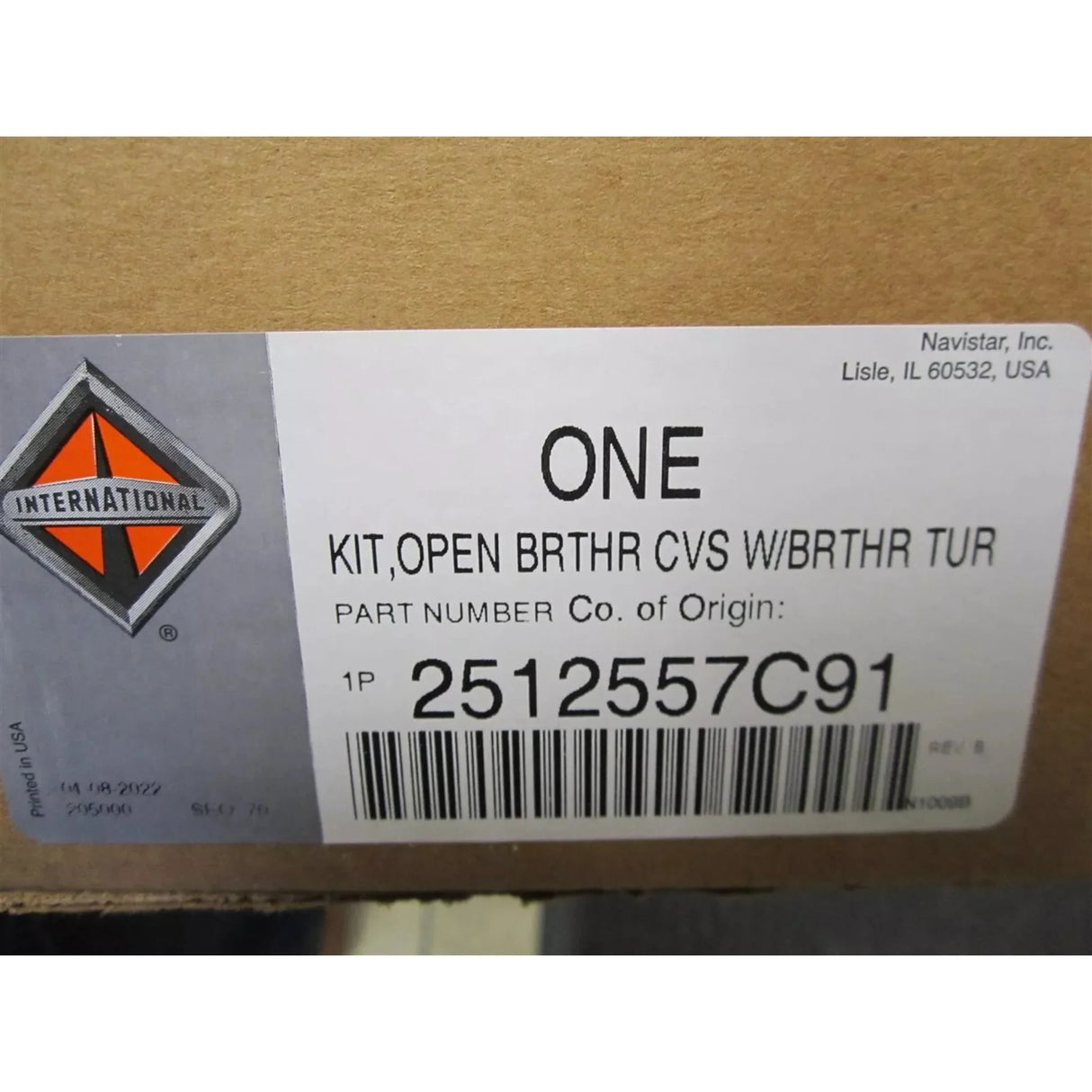 2513487C91 International Open Breather Conversion - Truck To Trailer