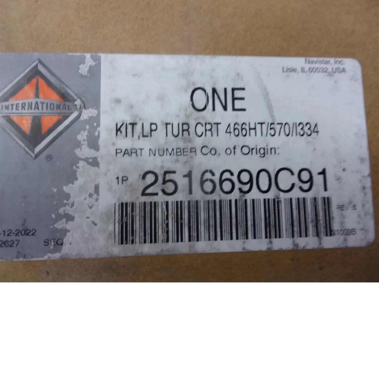 2516690C91 International Turbocharger Super Cartridge Kit - Truck To Trailer