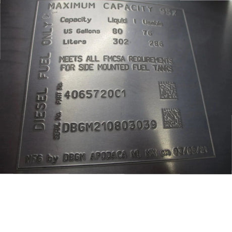 2516162C91 International Fuel Tank 26 INCH 80 Gallon - Truck To Trailer