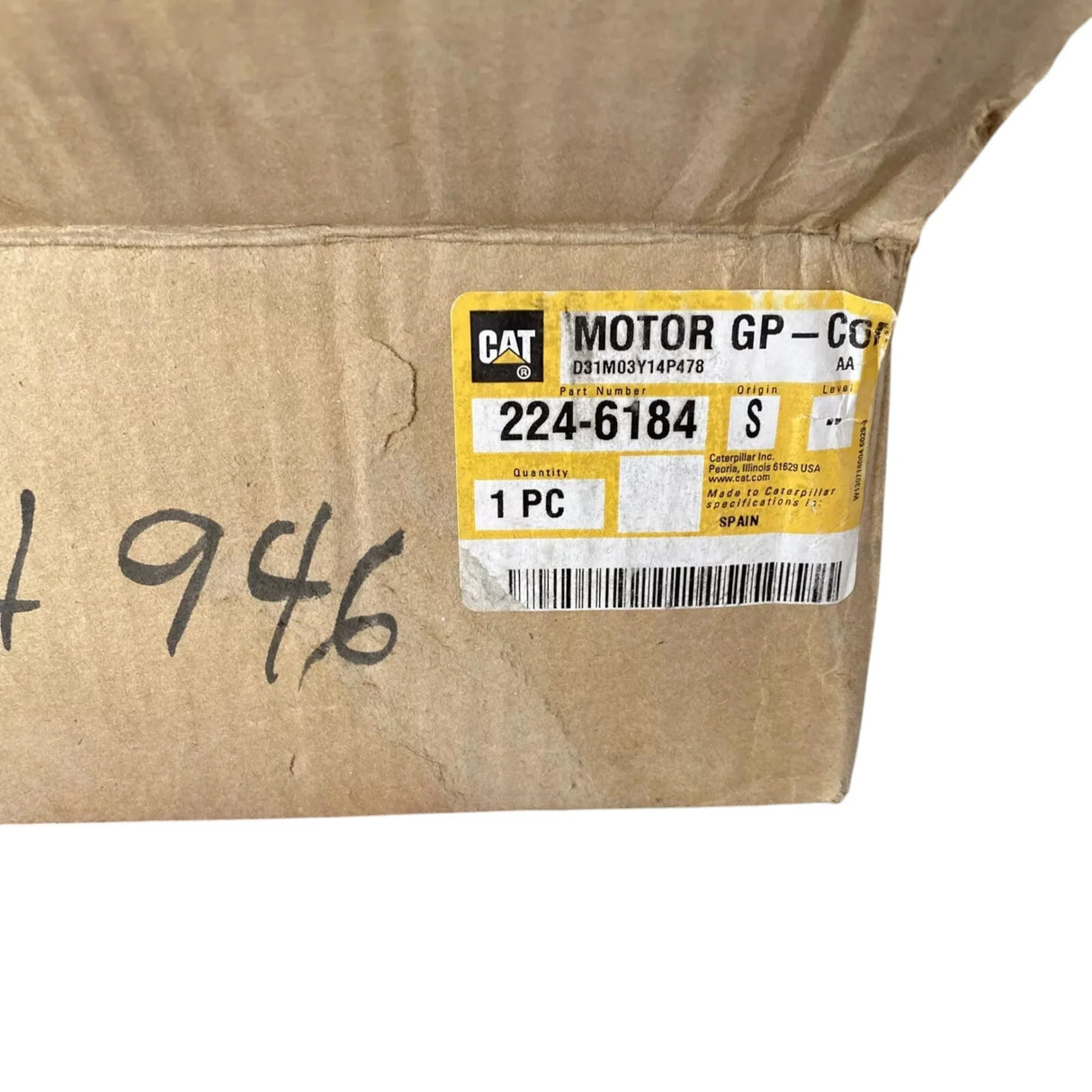 224-6184 Caterpillar Wiper Motor Assembly - Truck To Trailer