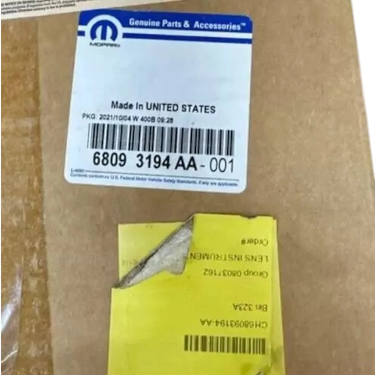 56046427AC Mopar Instrument Panel Cluster - Truck To Trailer