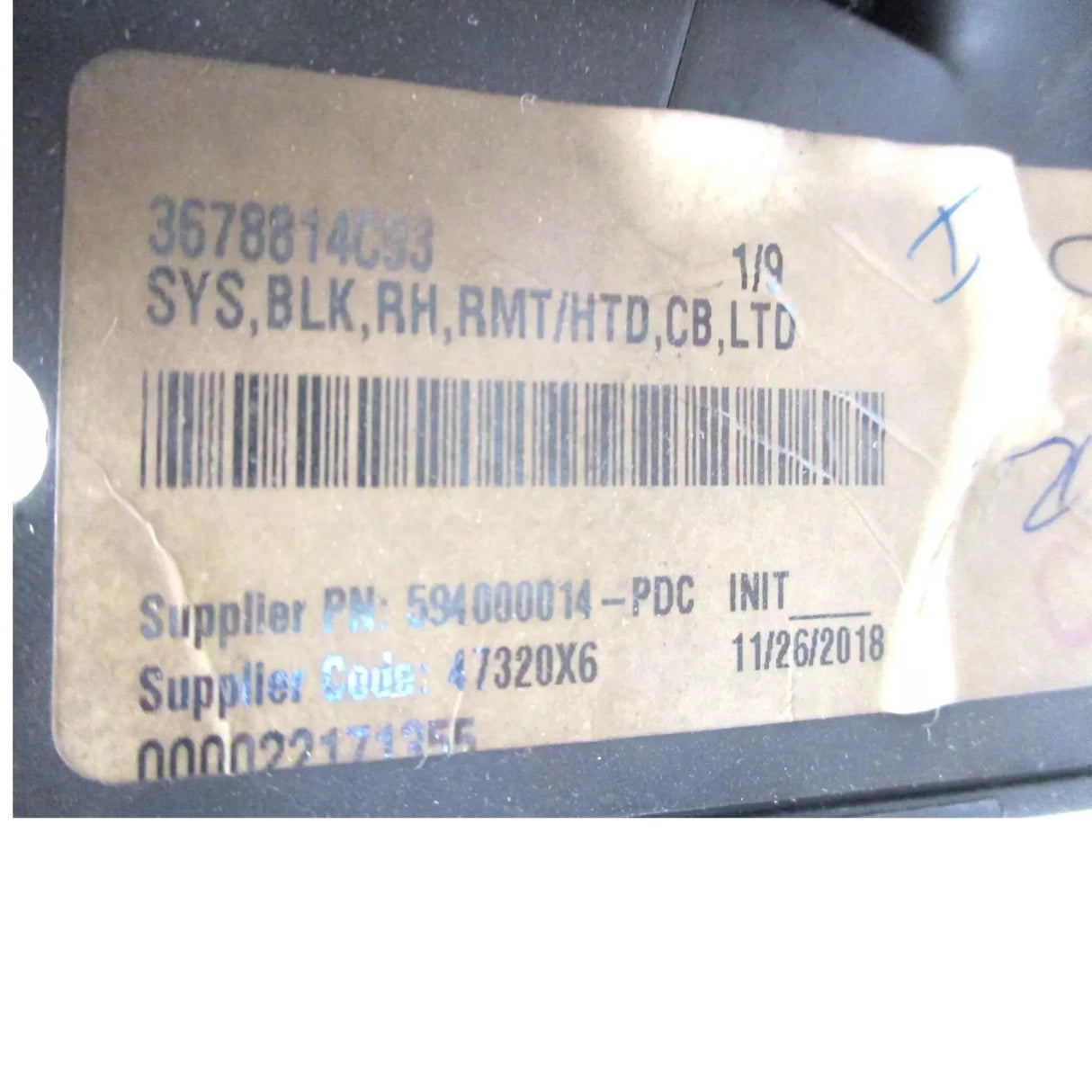 3678814C93 International RH Rear Viem Mirror CB R Prem Height Lite - Truck To Trailer