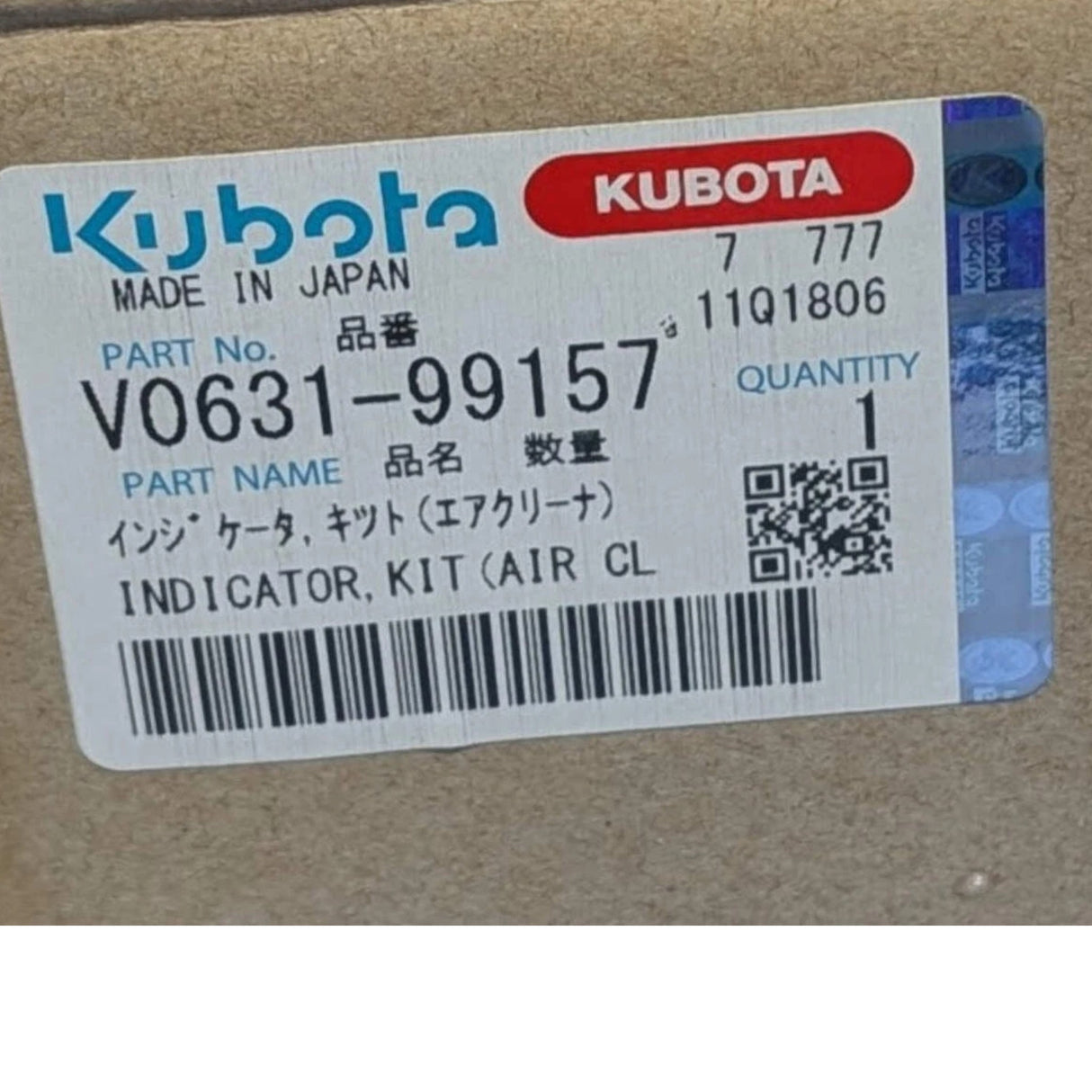 V063199156 Kubota Indicator Kit