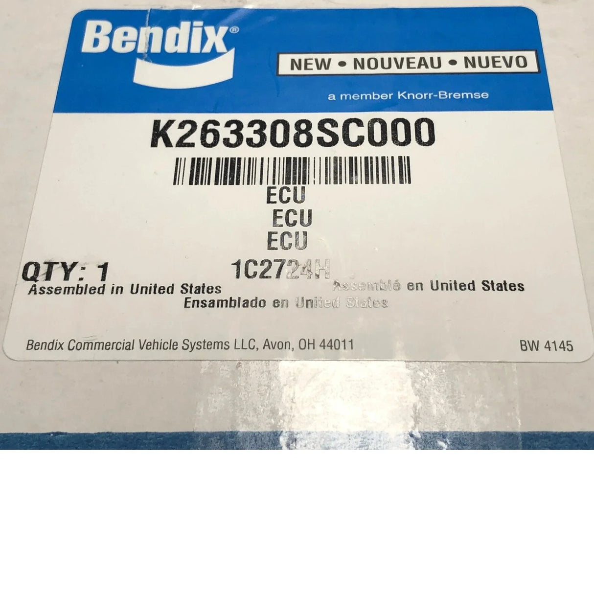 K263308SC000 Genuine Bendix Electronic Control Unit - Truck To Trailer