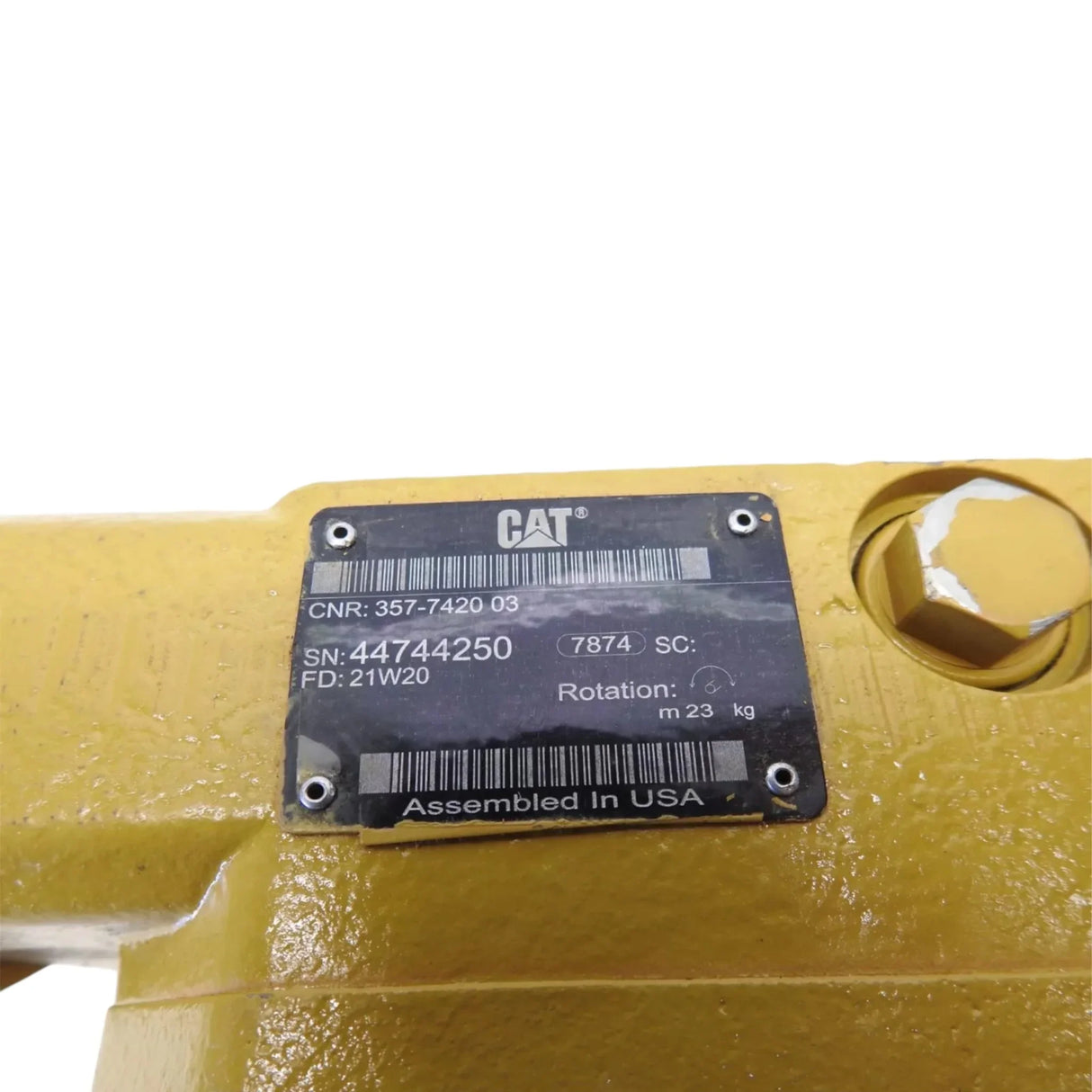 357-7420 Caterpillar Hydraulic Axial Piston Motor - Truck To Trailer