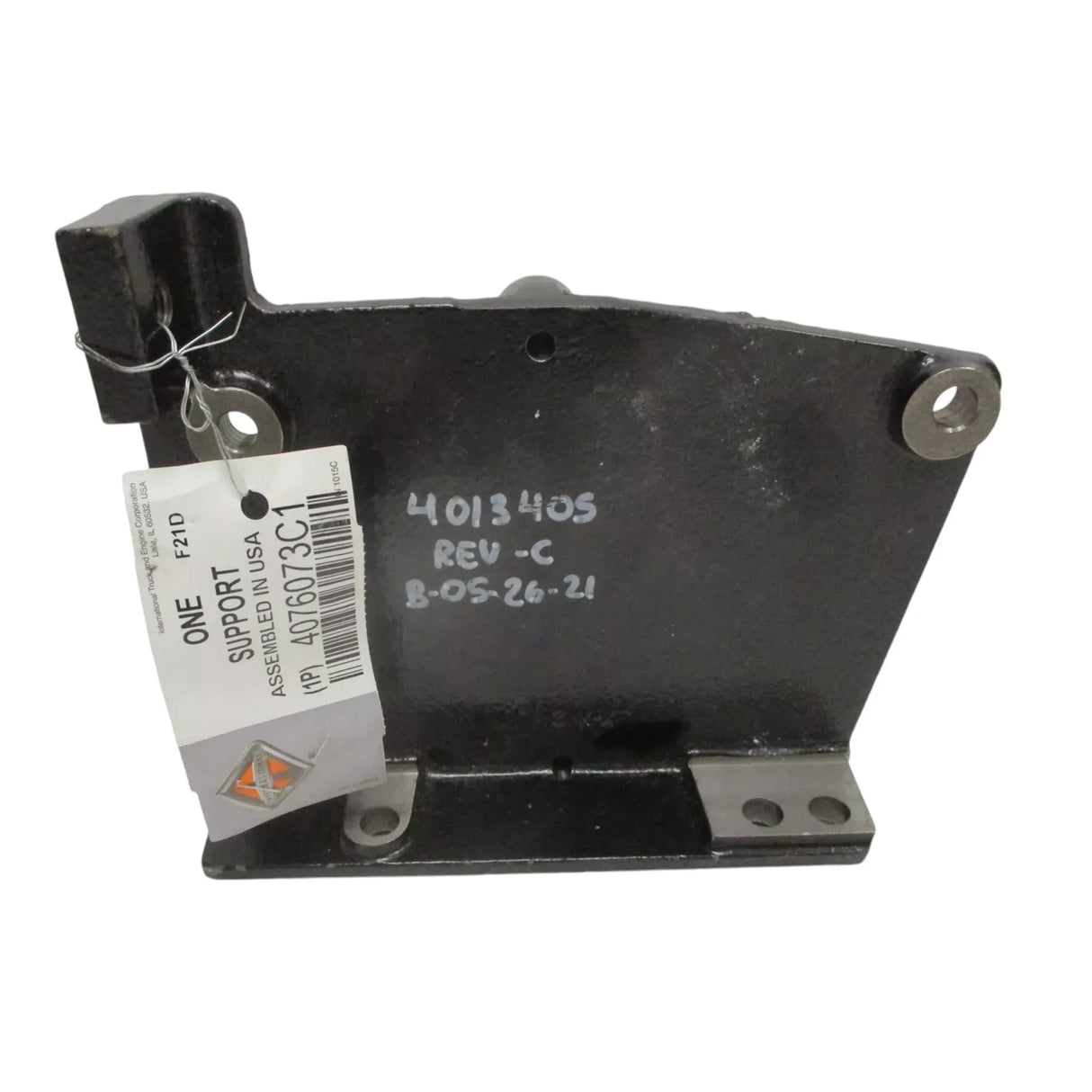 4076073C1 International Compressor Mounting Support Bracket Cummins ISB - Truck To Trailer