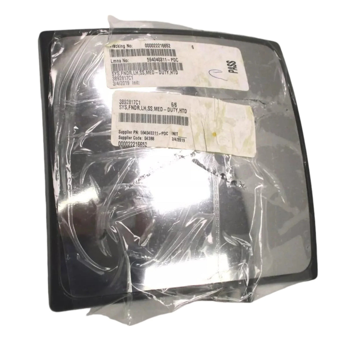 3892817C1 International Hood Moumt LH Rear View Mirror - Truck To Trailer