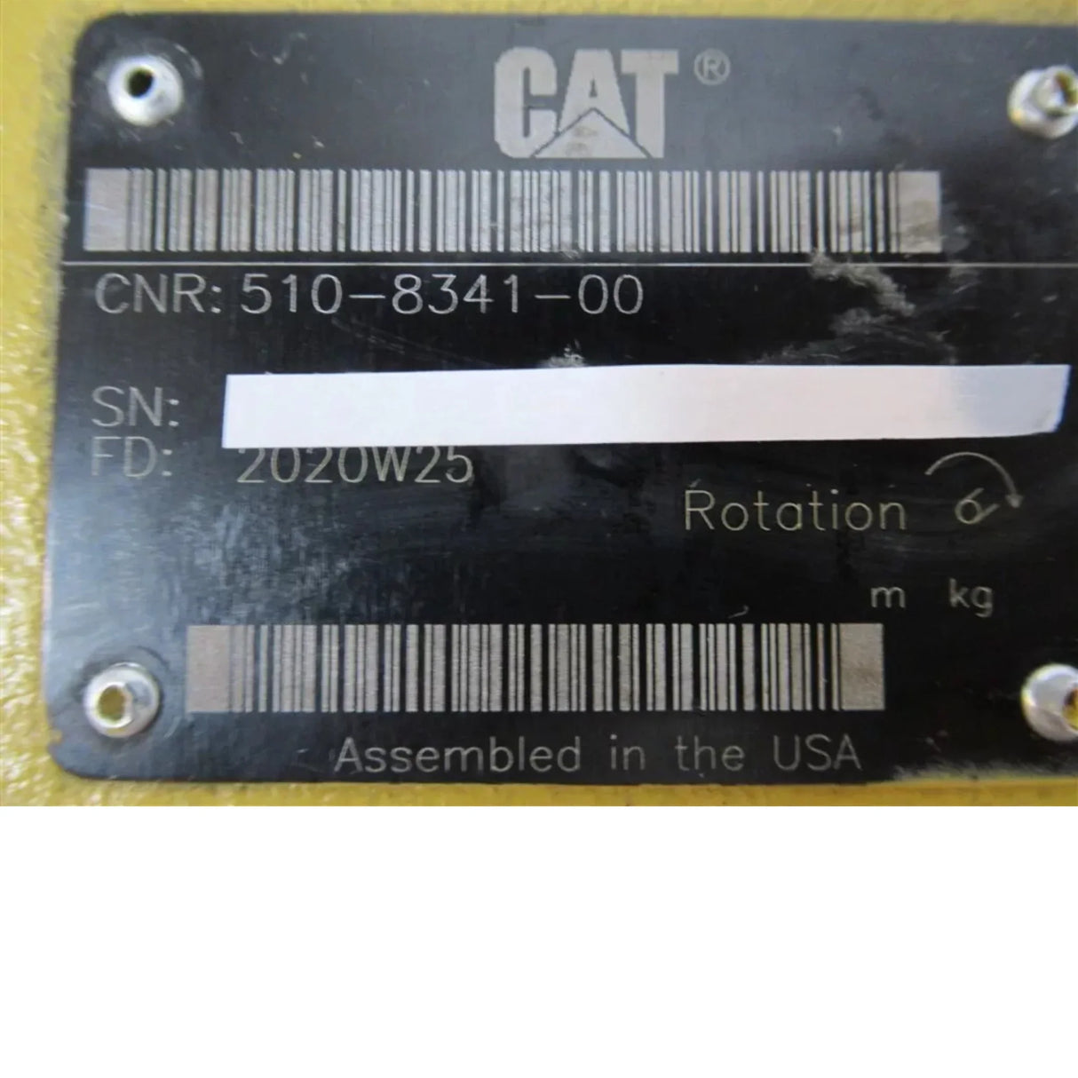 510-8341 Genuine Caterpillar Hydraulic Pump - Truck To Trailer