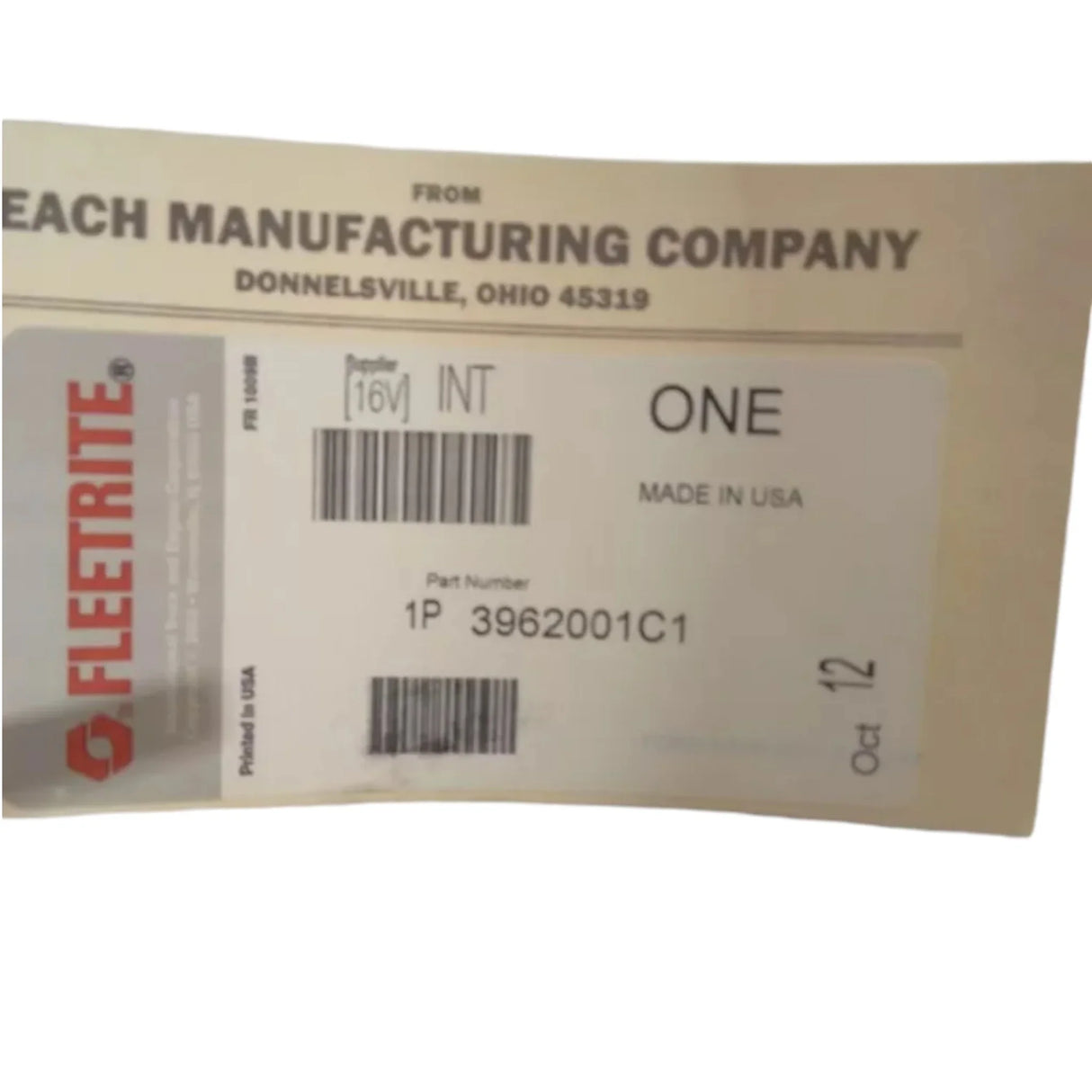 3962001C1 International Vertical Muffler Support - Truck To Trailer