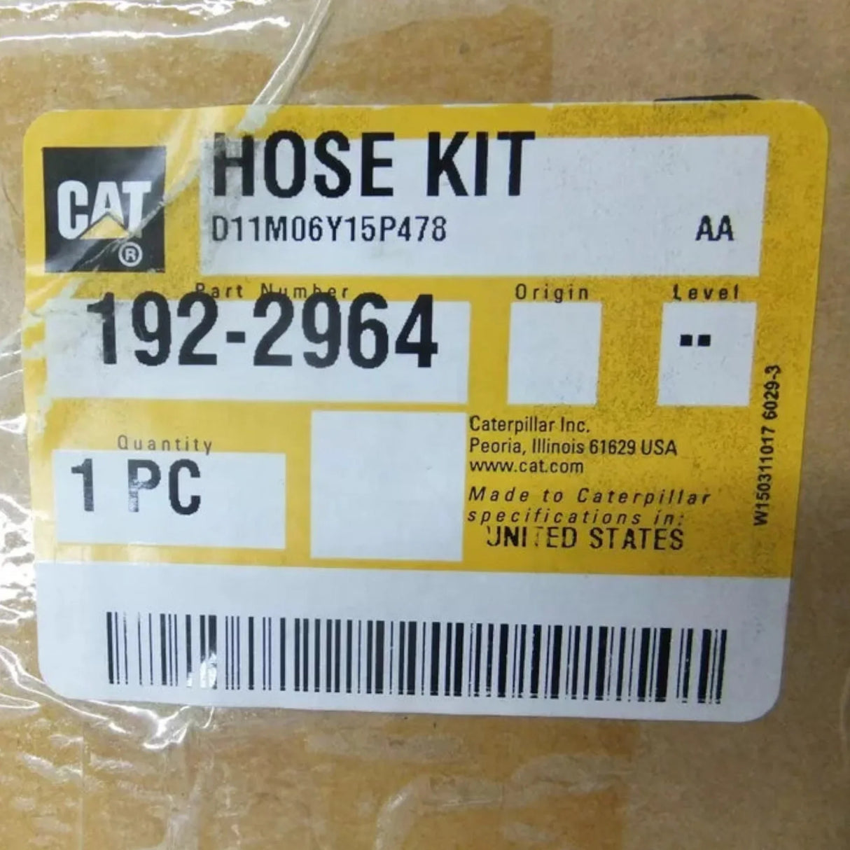 192-2964 Caterpillar Hose Kit - Truck To Trailer