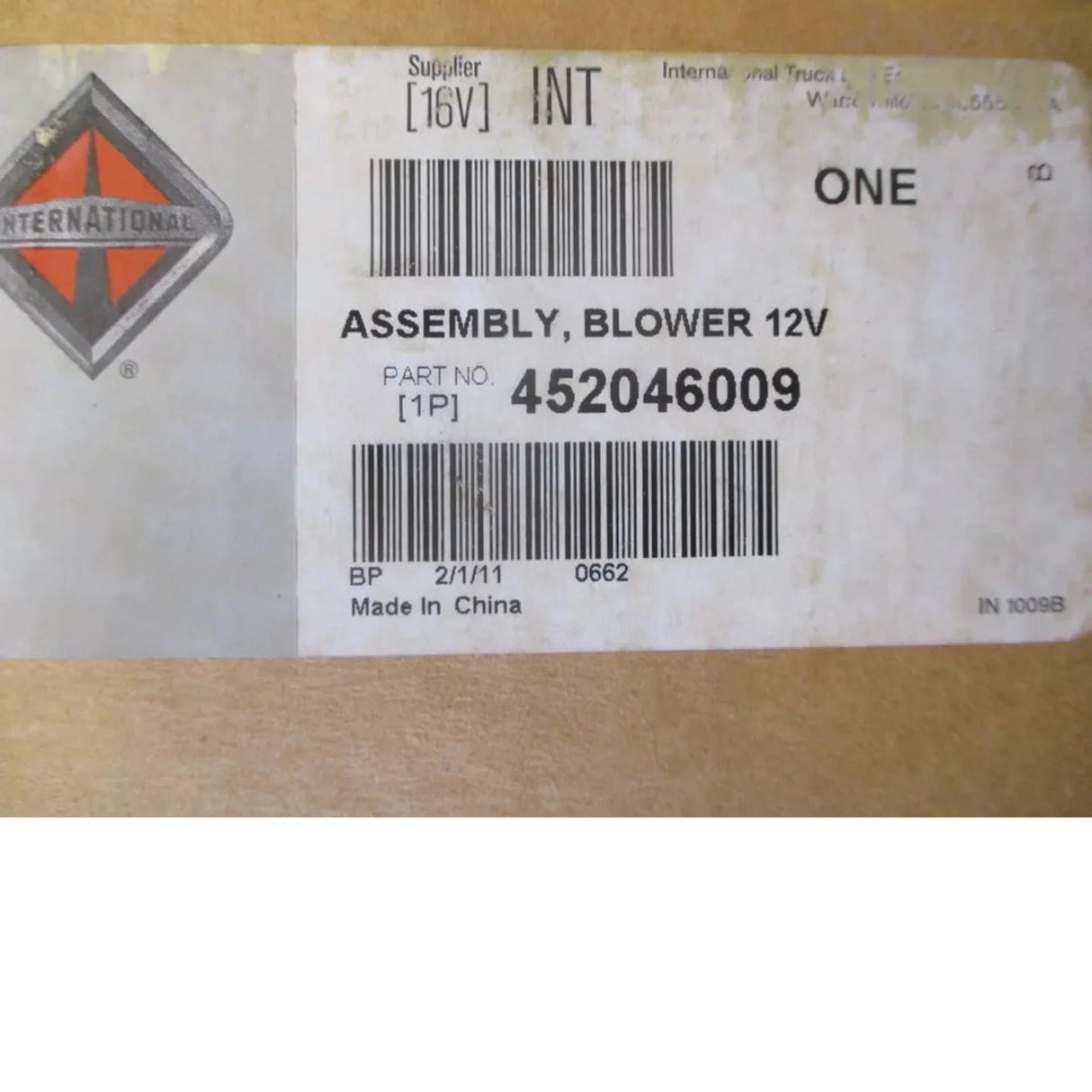 452046009 International Bus Blower Motor - Truck To Trailer