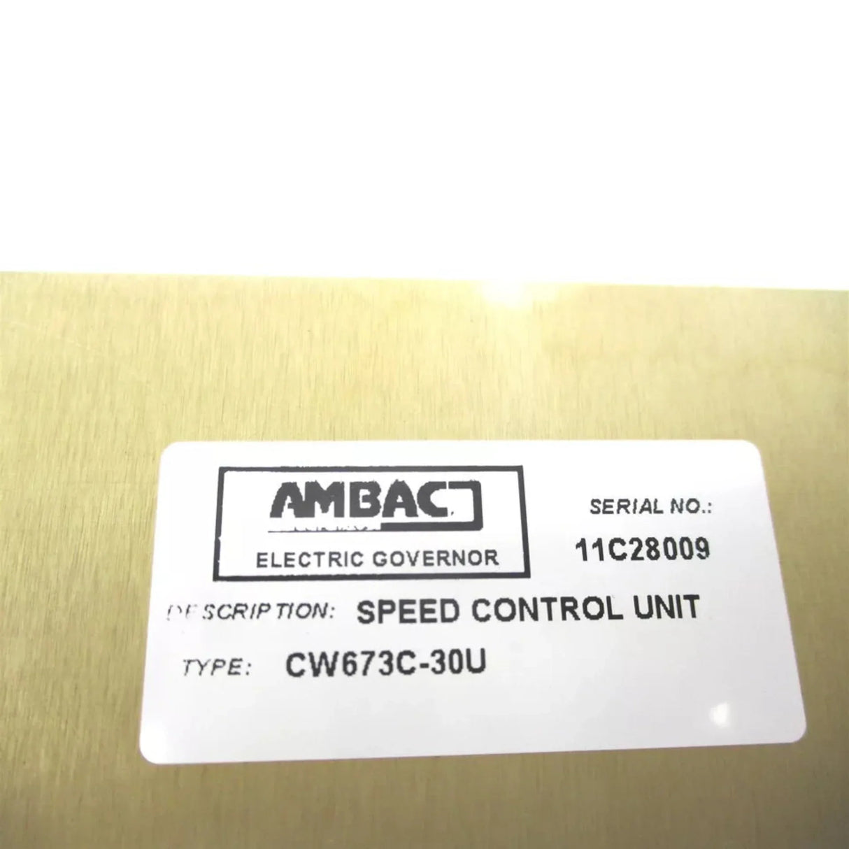 CW673C-30U Ambac Speed Control Unit 30 Amp - Truck To Trailer