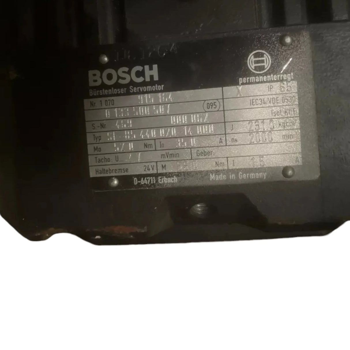 0133500507 Bosch Servo Motor - Truck To Trailer