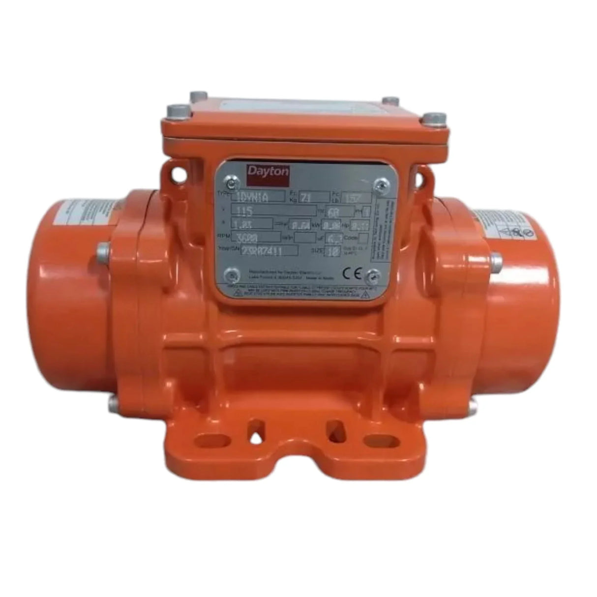 1DYN1 Dayton Electric Vibrator 11/100 HP 3600 VPM Force Rating 115VAC - Truck To Trailer