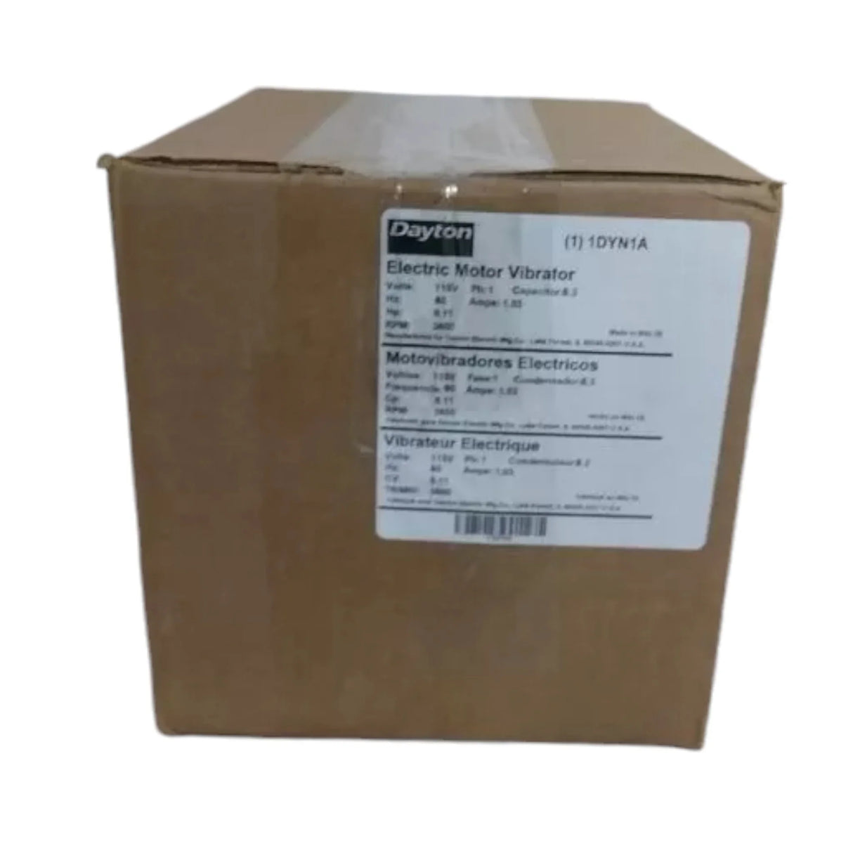 1DYN1 Dayton Electric Vibrator 11/100 HP 3600 VPM Force Rating 115VAC - Truck To Trailer