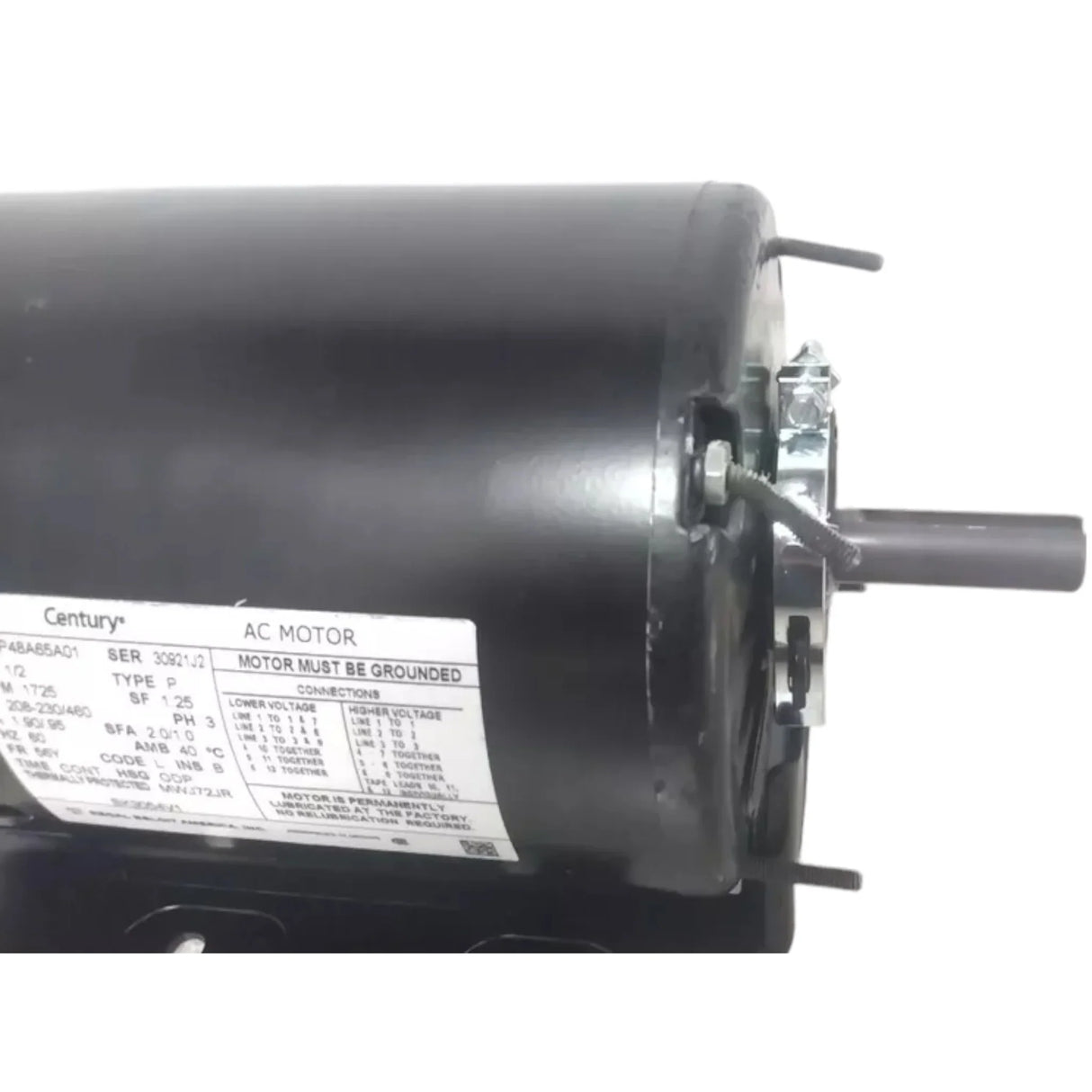 BK3054V1 Century Replacement Motor 1/2 HP 1725 RPM 208-230/460VAC - Truck To Trailer