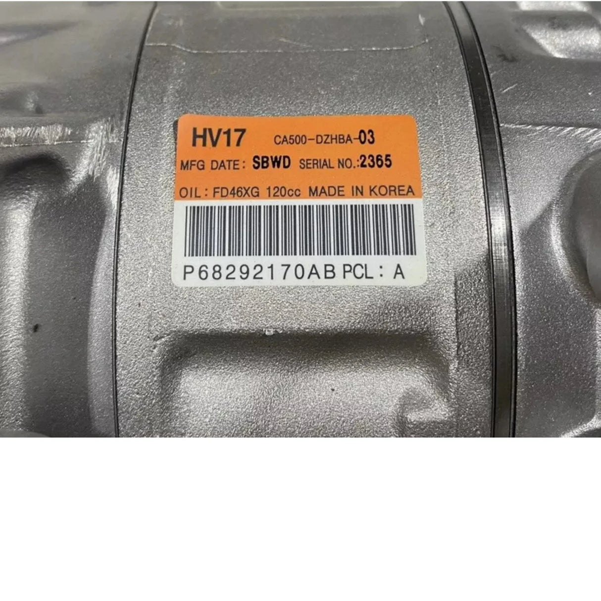 68292170AB Mopar A/C Compressor - Truck To Trailer