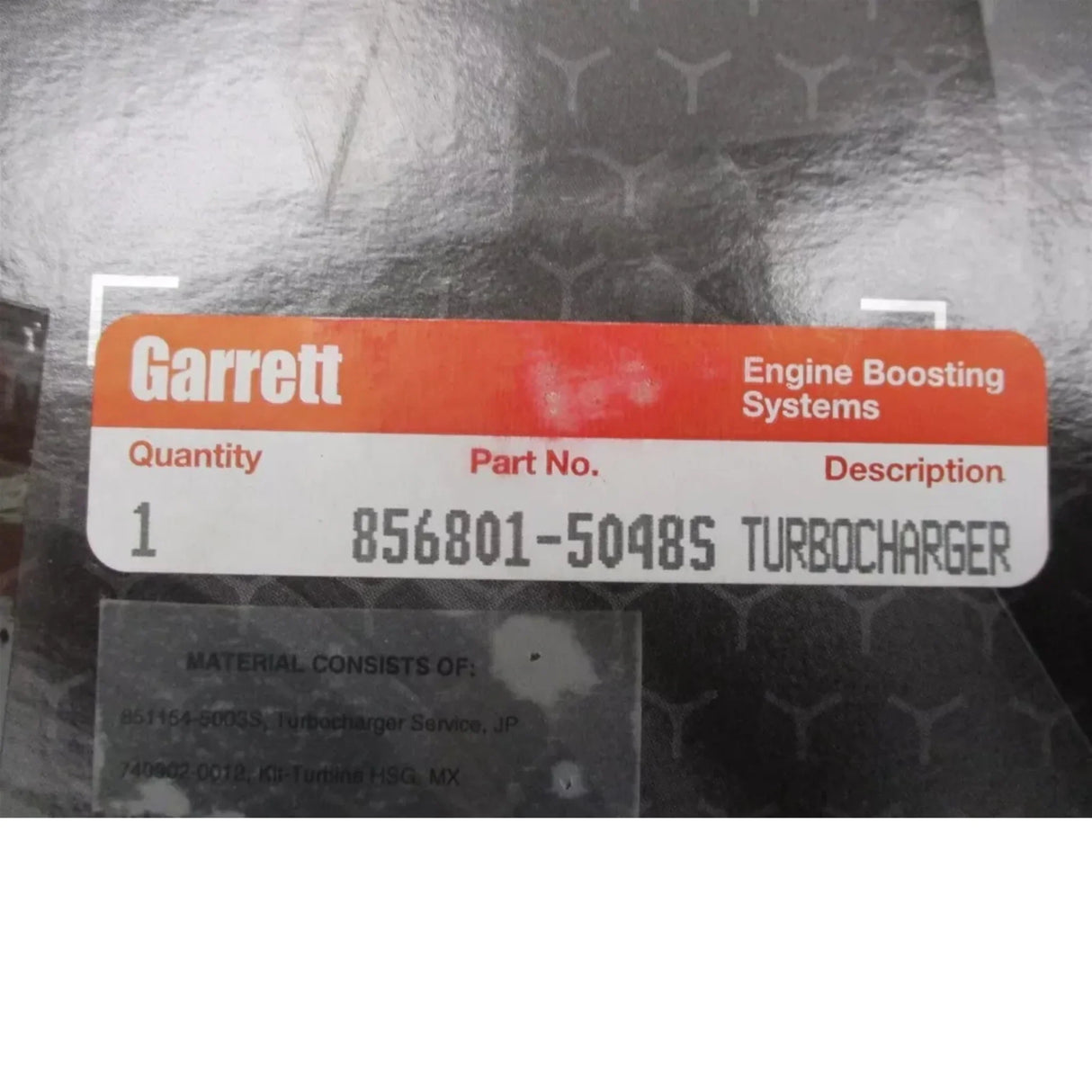 856801-5048S Garrett Turbocharger Assembly Kit GTX3576R GEN 2 0.63 A/R - Truck To Trailer