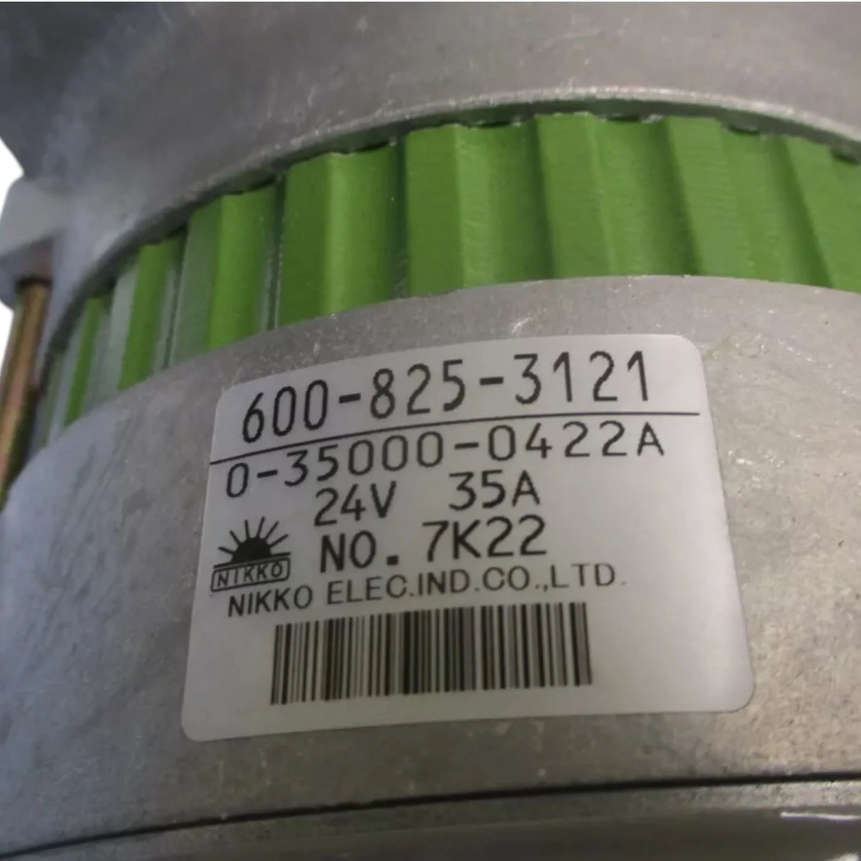 600-825-3121 Komatsu Alternator 24V 35A - Truck To Trailer