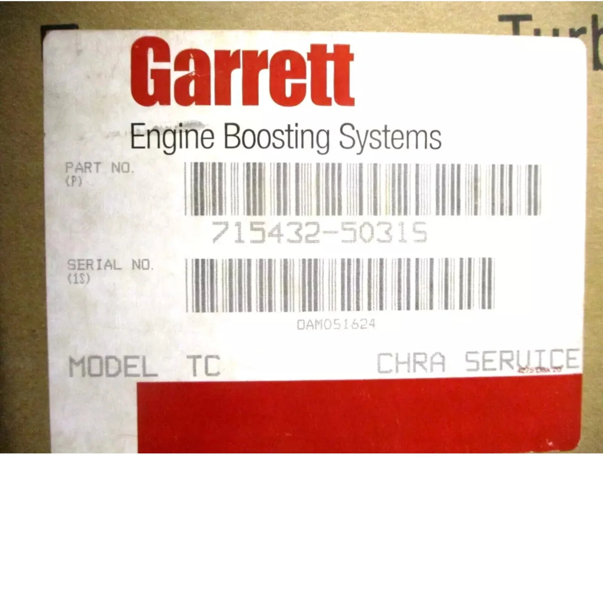 715432-5010S Garrett Turbocharger CHRA - Truck To Trailer