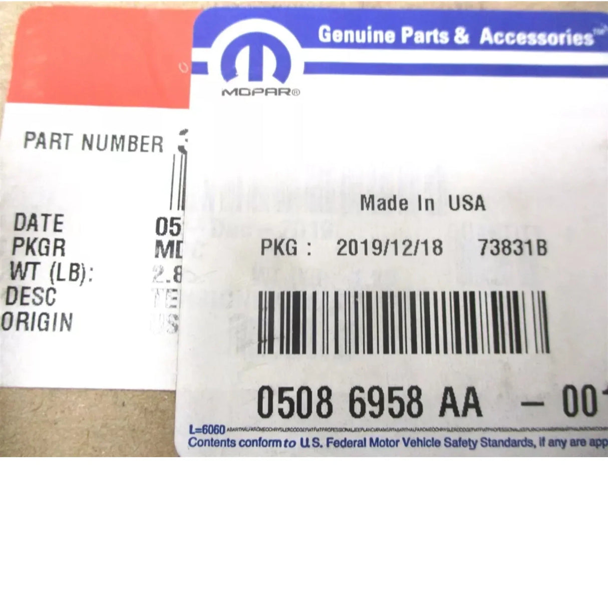 05086958AA Mopar Belt Tensioner - Truck To Trailer