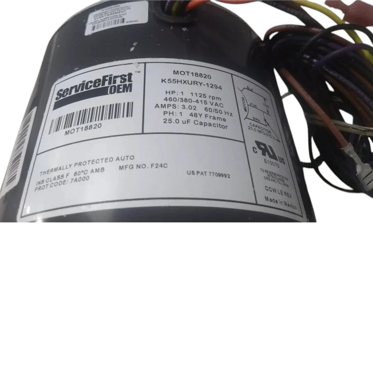 MOT18820 Trane Condenser Fan Replacement Motor - Truck To Trailer