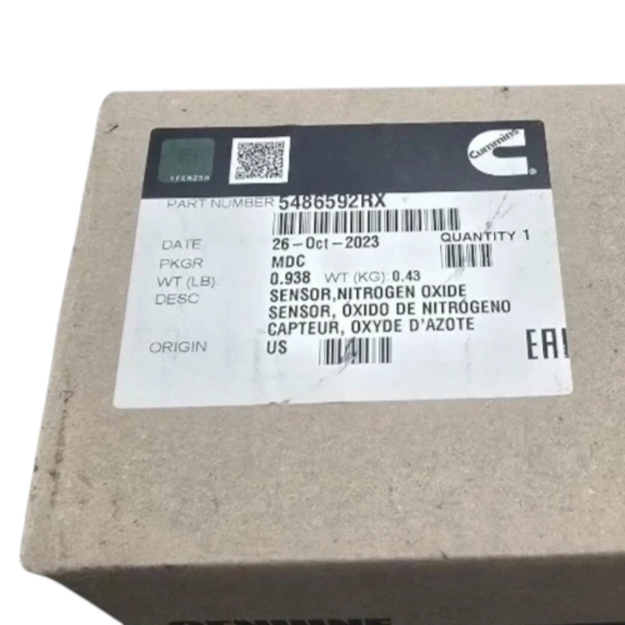 5486592RX Genuine Cummins Nitrogen Oxide Sensor - Truck To Trailer
