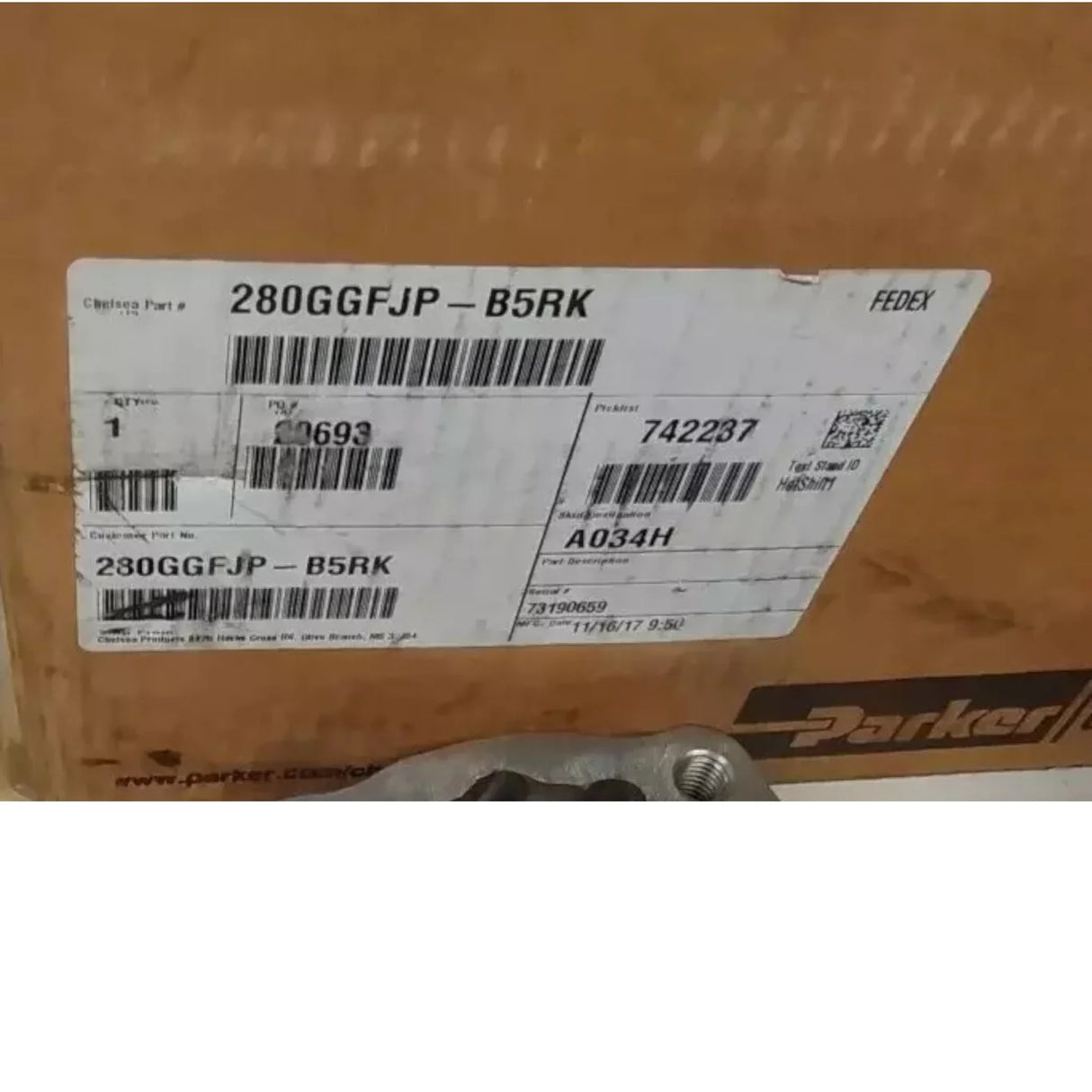 280GGFJP-B5RK Genuine Parker PTO Power Take Off 280 Series - Truck To Trailer