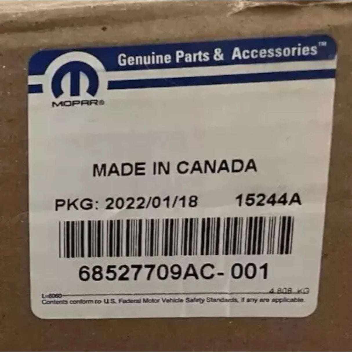 68527709AC Genuine Mopar Trailer Surround Camera Kit - Truck To Trailer