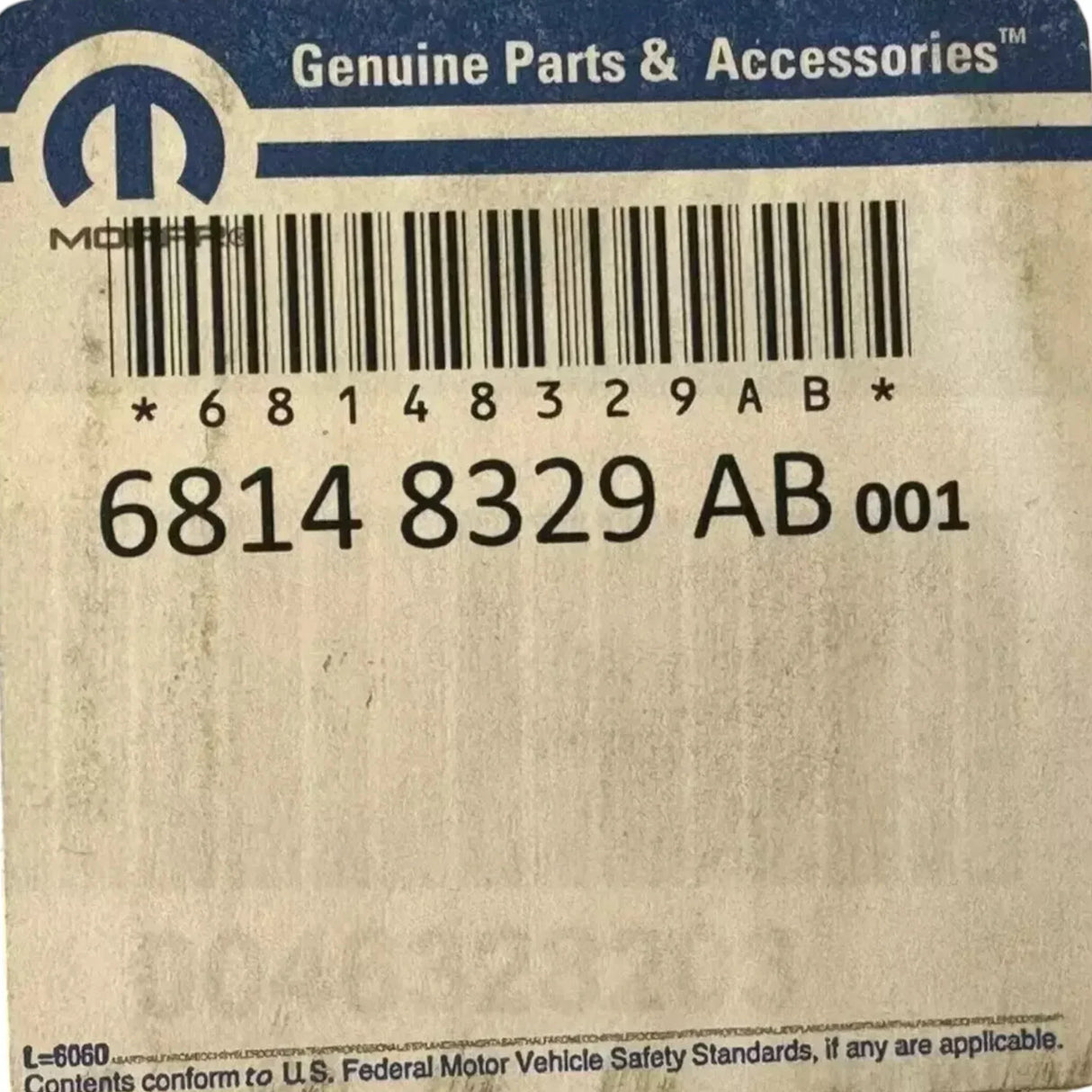 68148329AA Genuine Mopar Fuel Rail - Truck To Trailer