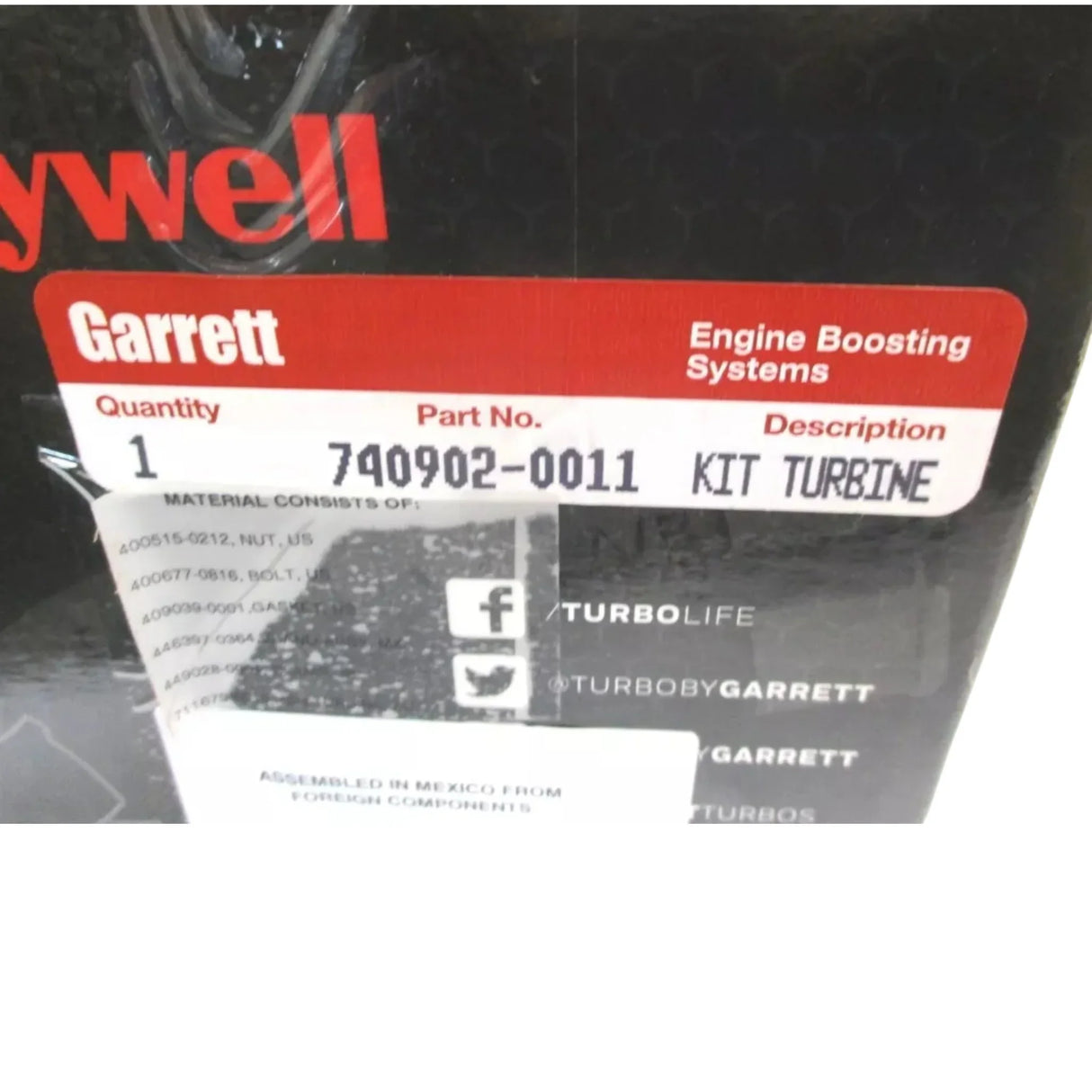 856801-5047S Garrett Turbo Assembly Kit GTX3576R 0.82 A/R Gen 2 - Truck To Trailer