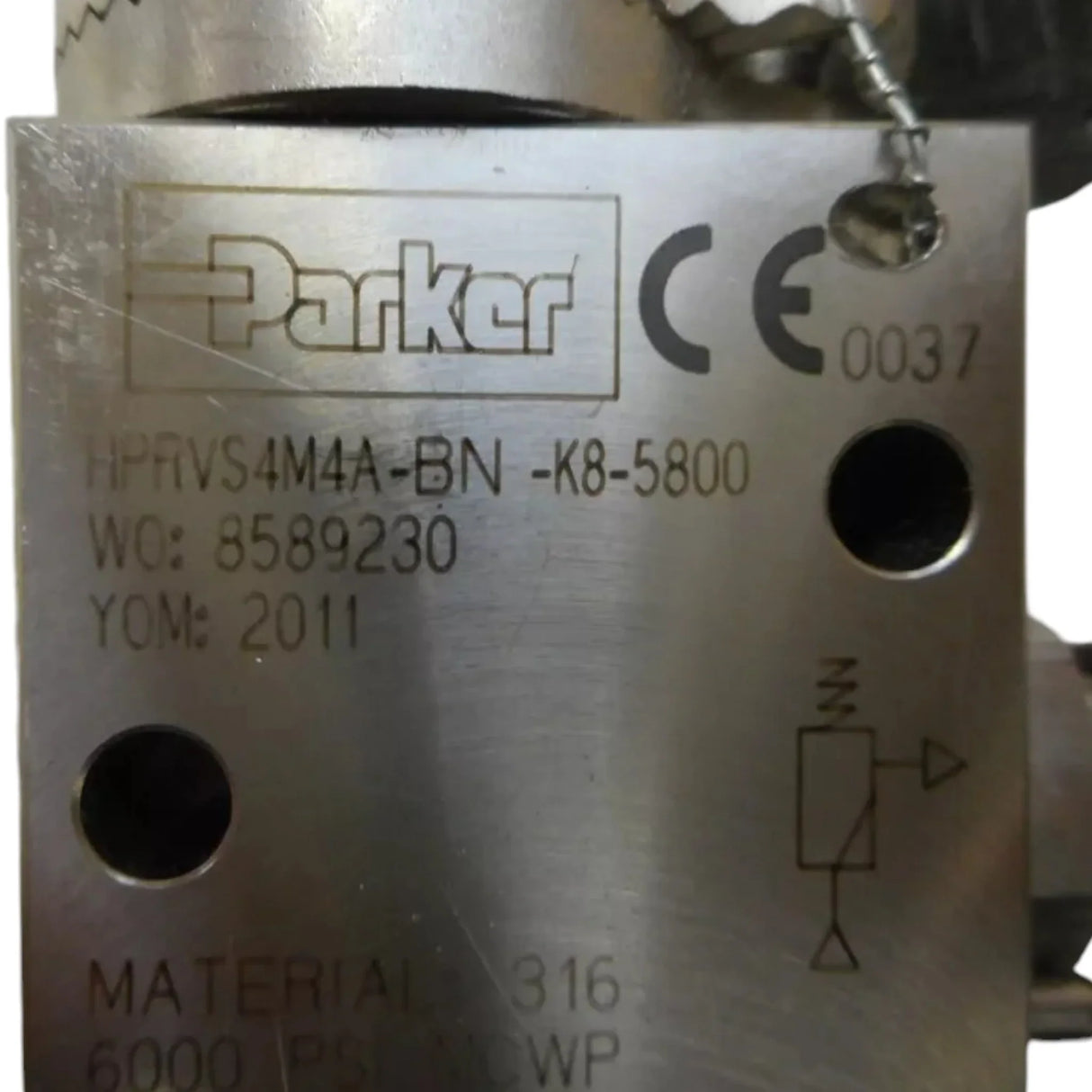 HPRVS4M4A-BN-K8-5800 Parker Relief Valve High Pressure 5800PSI - Truck To Trailer