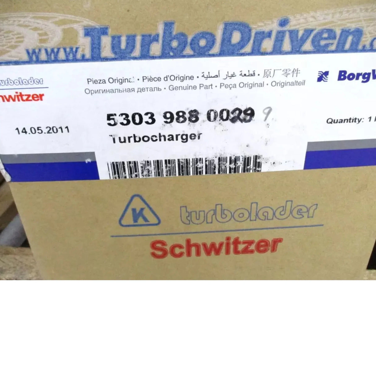 53039880029 BorgWarner Turbocharger K03 - Truck To Trailer