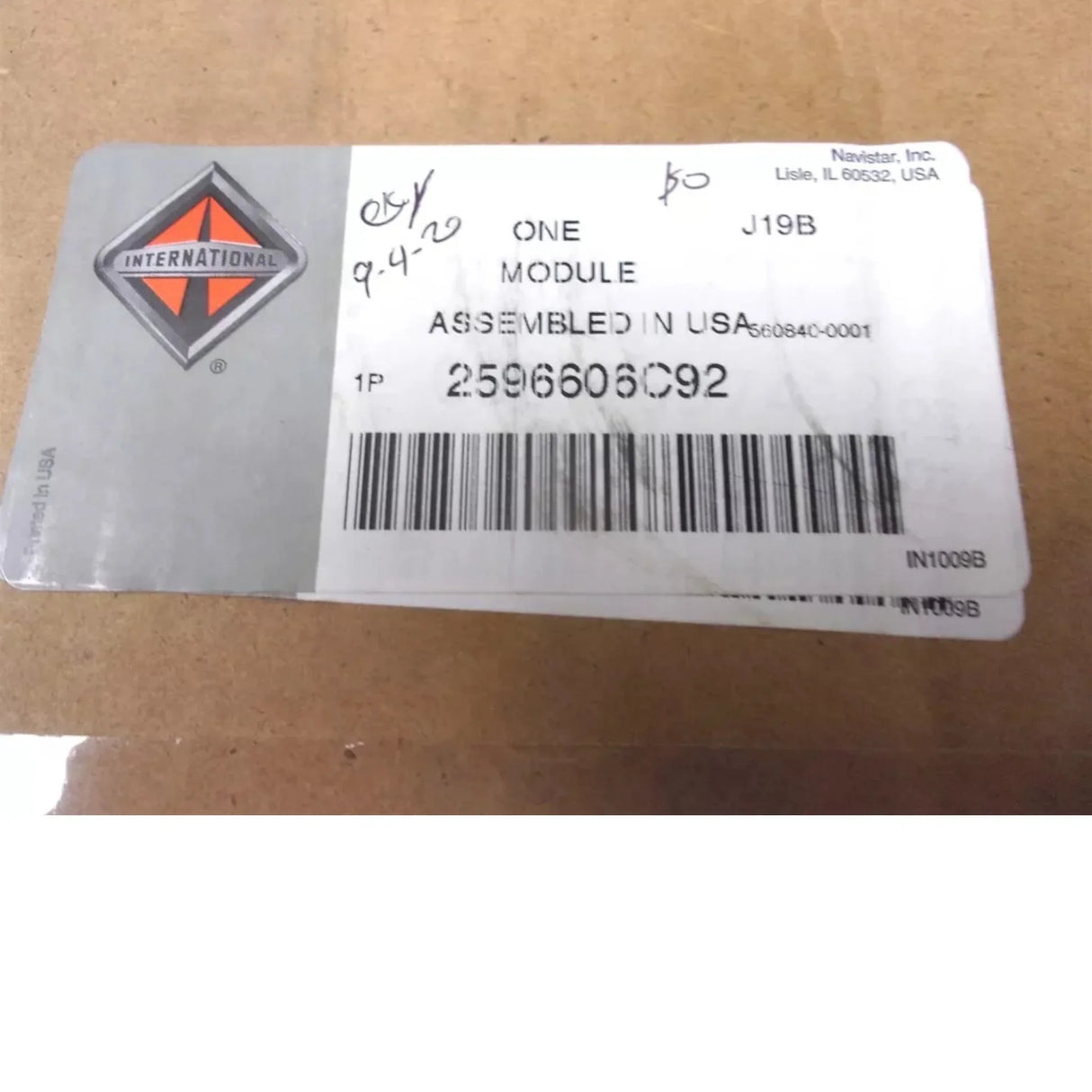 2596606C92 international Radiator Toc Only - Truck To Trailer