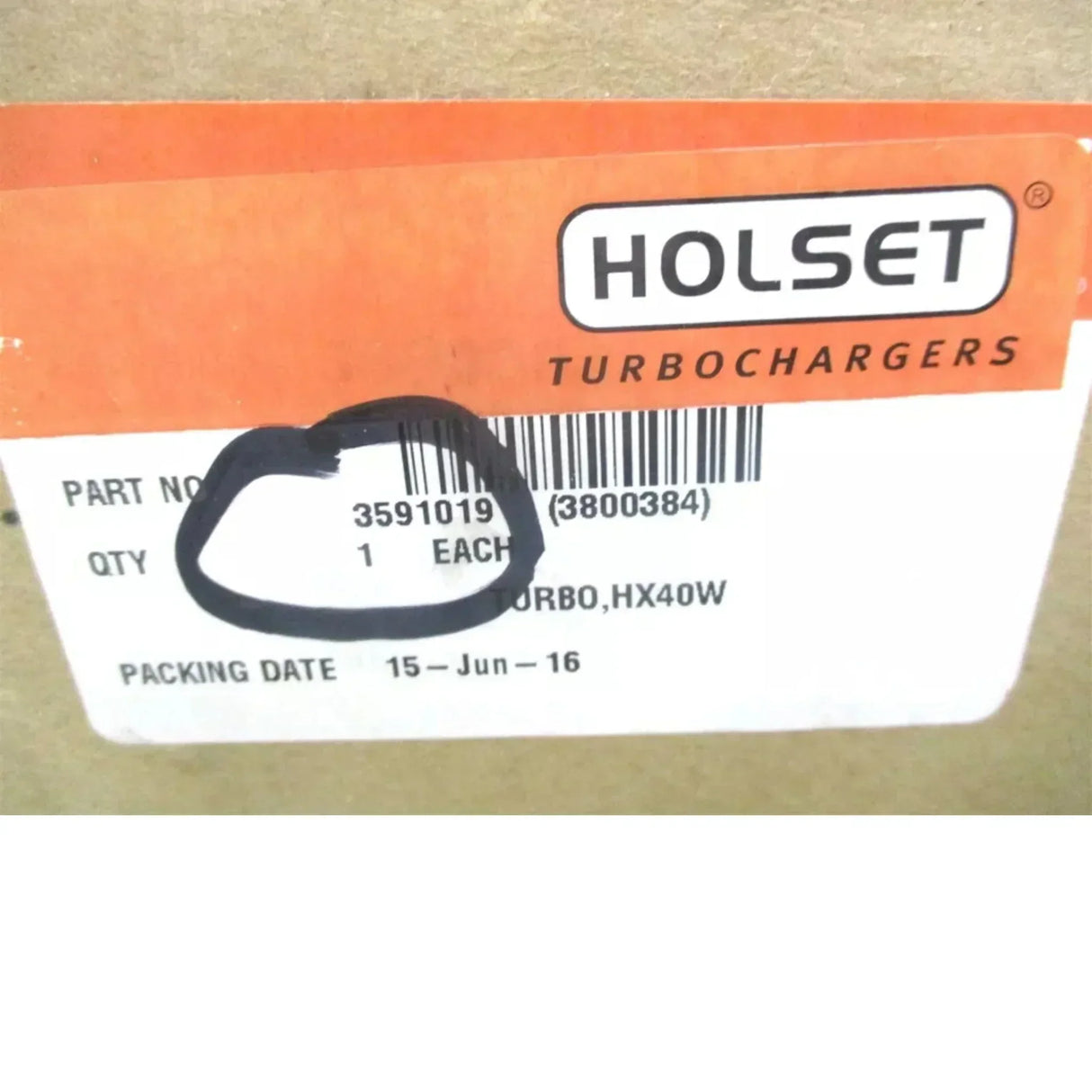 3800384 Genuine Cummins Turbocharger HX40W - Truck To Trailer