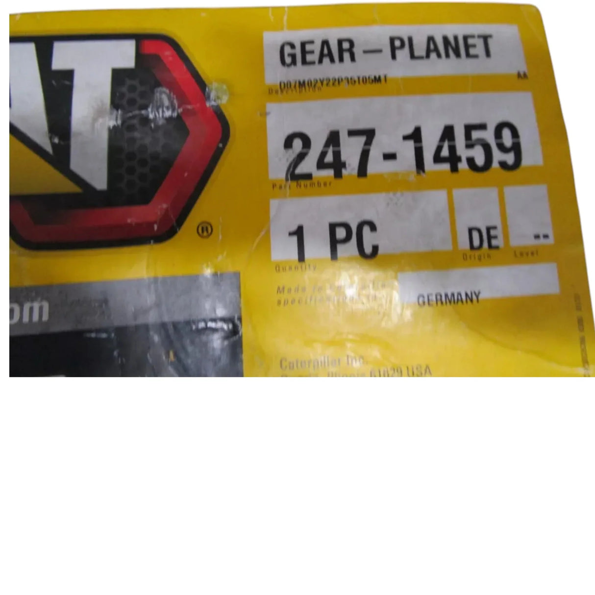 247-1459 Caterpillar Planetary Gear - Truck To Trailer