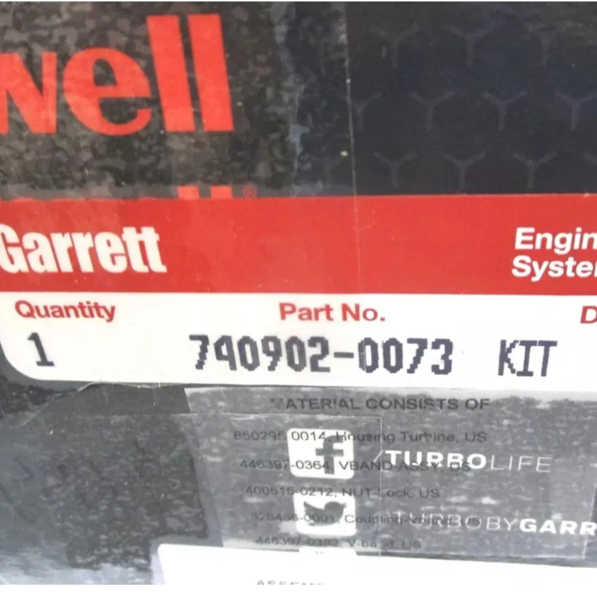 871390-5010S Garrett Turbo Assembly Kit G-Series G25-660 0.72 A/R - Truck To Trailer
