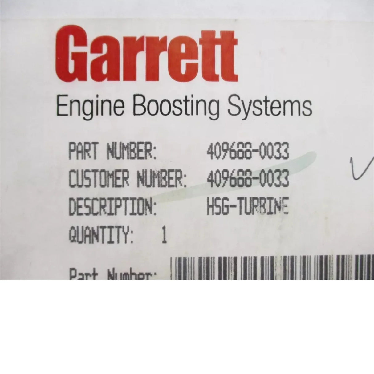 409688-0033 Garrett Turbo TV9407 Turbine Housing - Truck To Trailer
