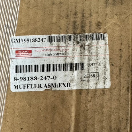 8-98188-247-0 Genuine Isuzu Muffler - Truck To Trailer